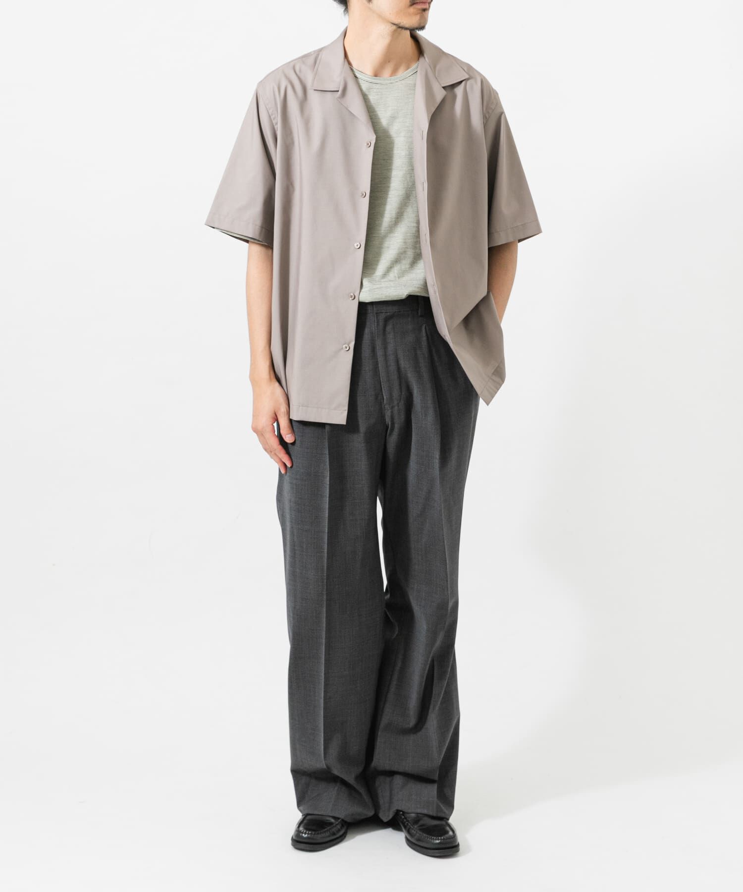 URBAN RESEARCH「TECH BLEND RAYON OPEN COLLAR SHIRTS」|シャツ・ブラウス|