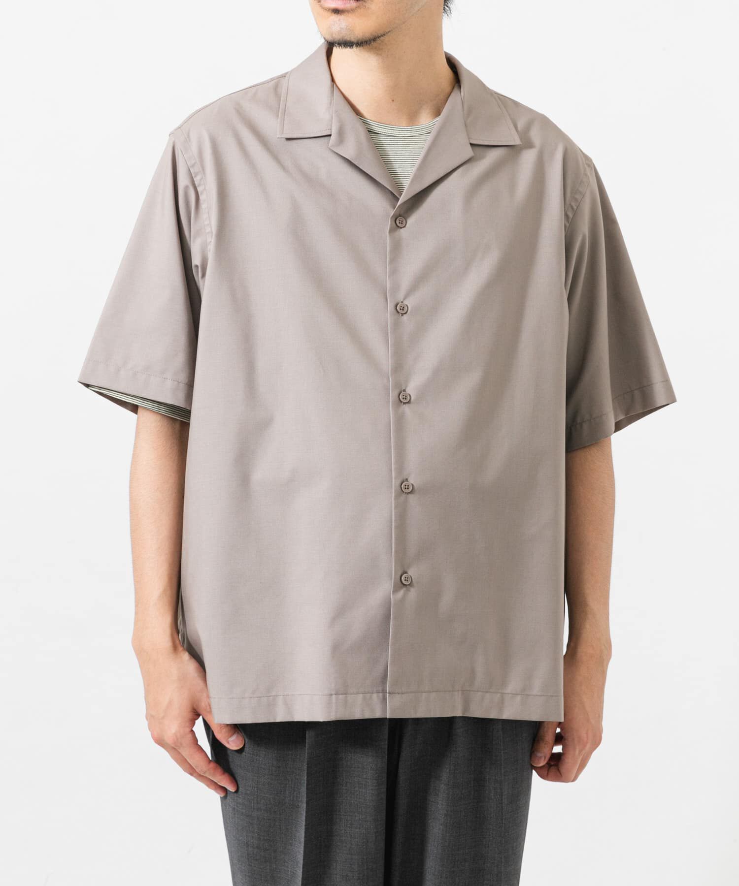 URBAN RESEARCH「TECH BLEND RAYON OPEN COLLAR SHIRTS」|シャツ・ブラウス|