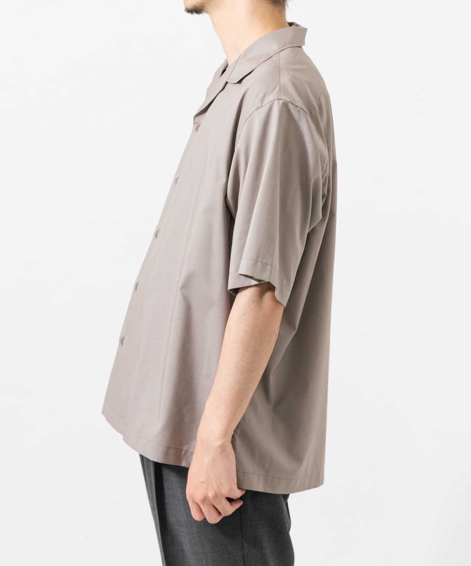 URBAN RESEARCH「TECH BLEND RAYON OPEN COLLAR SHIRTS」|シャツ・ブラウス|