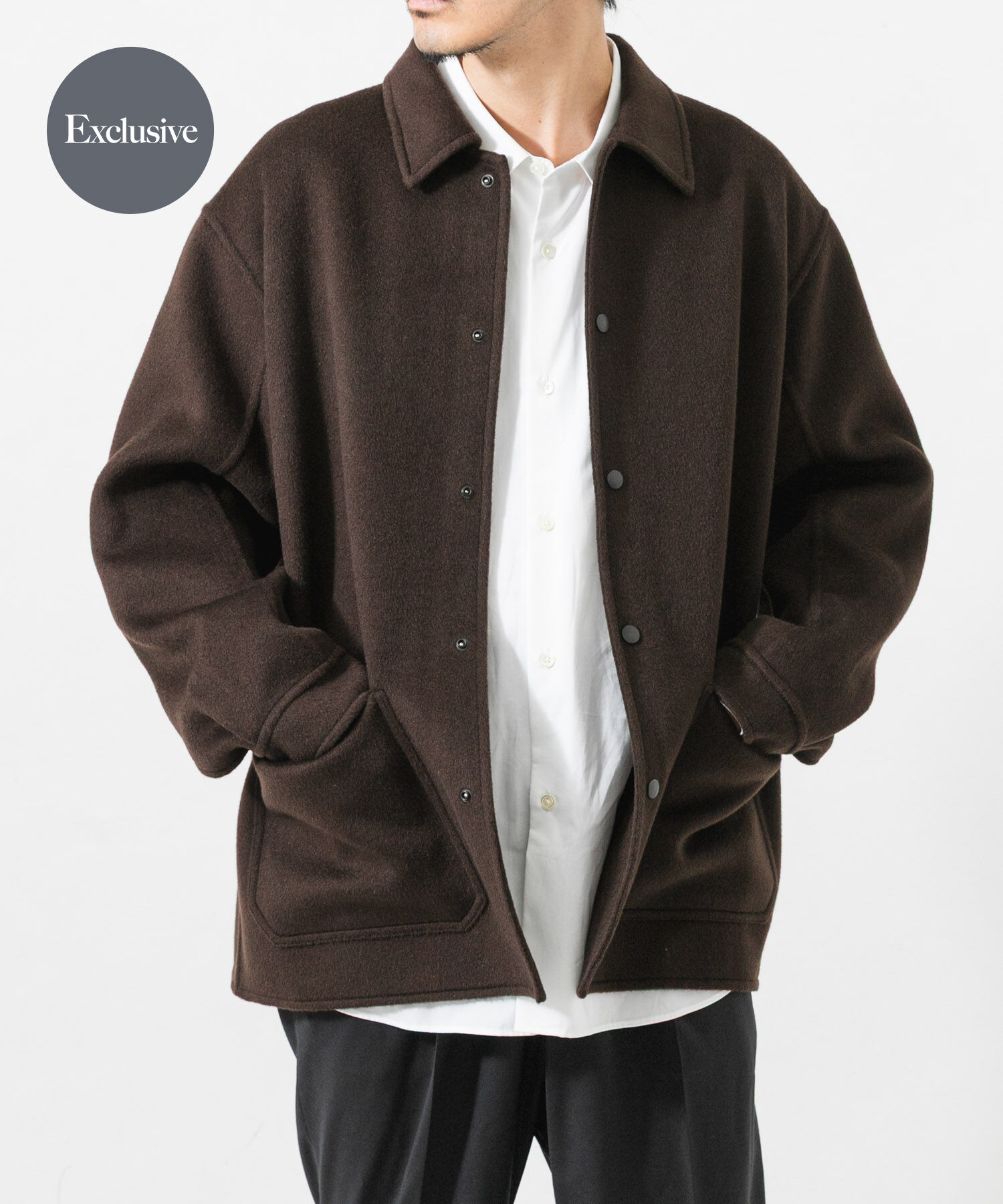 URBAN RESEARCH「『別注』FRAIZZOLI&times;URBAN RESEARCH　REVER COVERALL JACKET」|その他|ブラウン