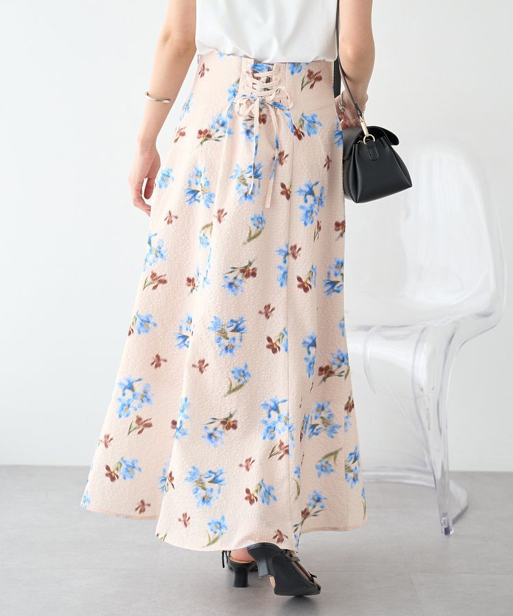 earth music&ecology「【WEB・一部店舗限定】マーメイドレースアップスカート【選べる丈】」|タイト|