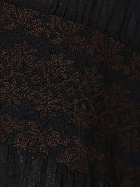  「ウエスト刺繍ワンピース」|ワンピース|
