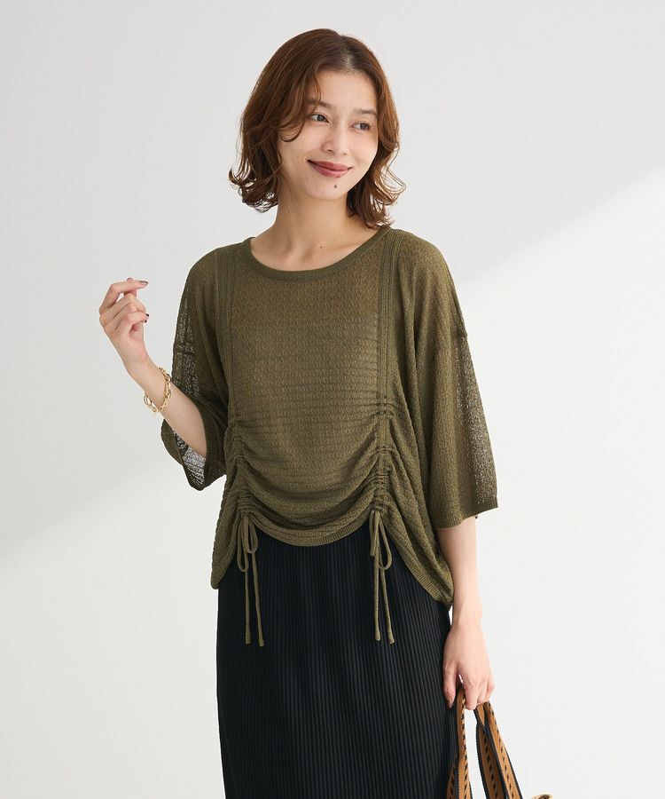 Green Parks「・ELENCARE DUE シャーリングシアーニット」|ニット・セーター|