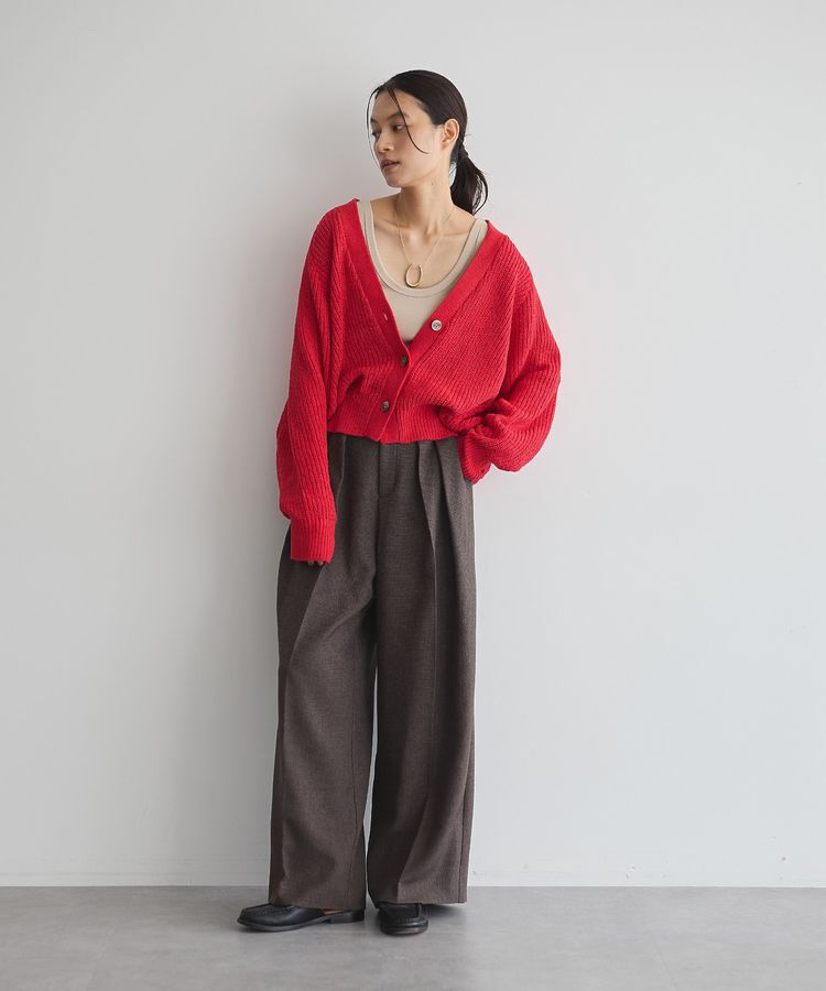 GARAGE OF GOOD CLOTHING「モールヤーン畔編みカーデ」|カーディガン|