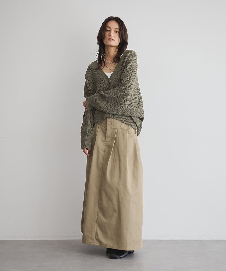 GARAGE OF GOOD CLOTHING「モールヤーン畔編みカーデ」|カーディガン|