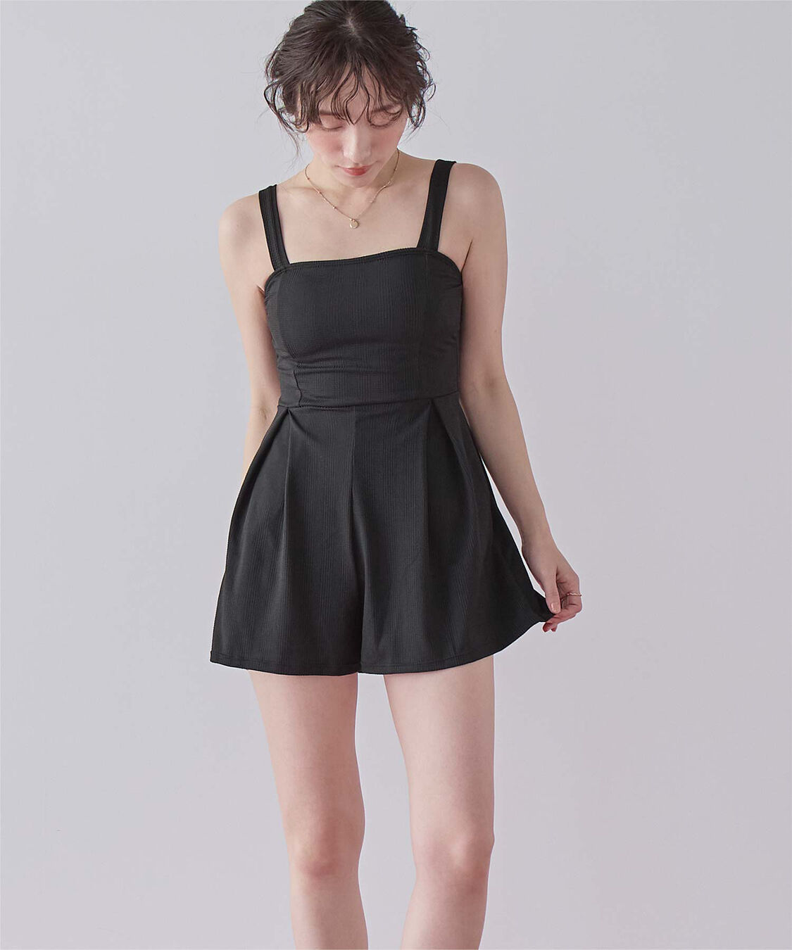 SEA DRESS「チェック素材ロンパース/ワンピース/セット水着」|コンビネゾン|