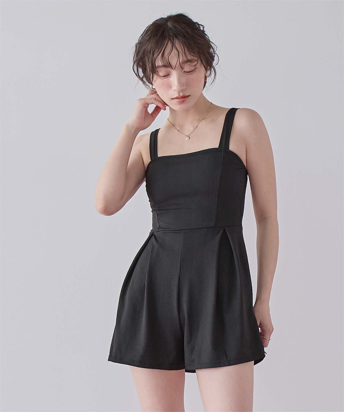 SEA DRESS「チェック素材ロンパース/ワンピース/セット水着」|コンビネゾン|