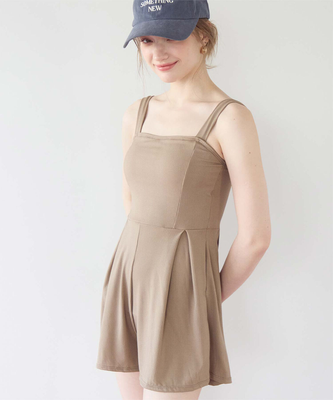 SEA DRESS「チェック素材ロンパース/ワンピース/セット水着」|コンビネゾン|