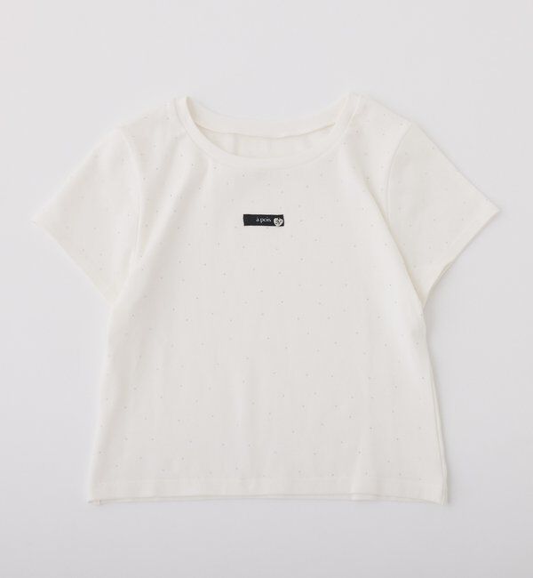  「ハートチャーム付きビジューコンパクトTee」|プルオーバー|