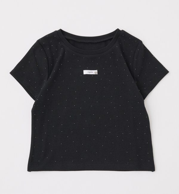  「ハートチャーム付きビジューコンパクトTee」|プルオーバー|