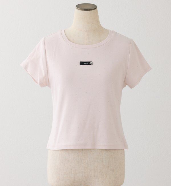  「ハートチャーム付きビジューコンパクトTee」|プルオーバー|