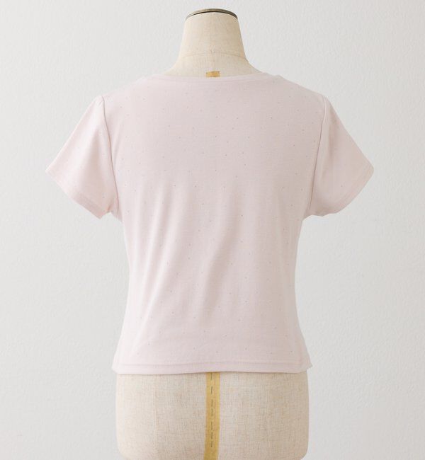  「ハートチャーム付きビジューコンパクトTee」|プルオーバー|