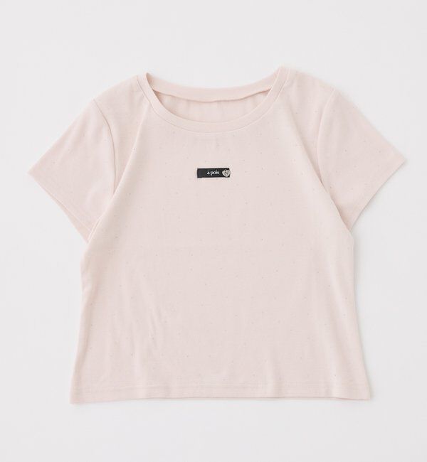  「ハートチャーム付きビジューコンパクトTee」|プルオーバー|