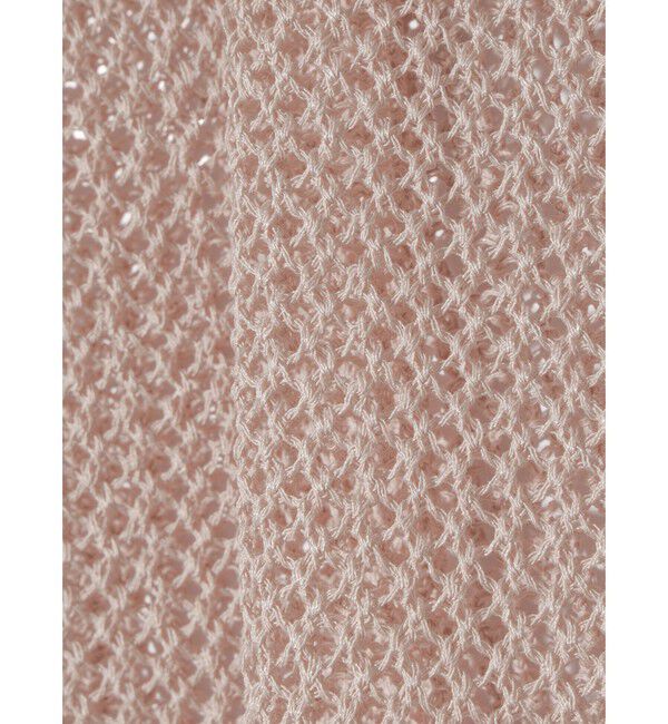 MIDIUMISOLID「MIDIUMISOLID for Ladies メッシュショートカーディガン」|カーディガン|