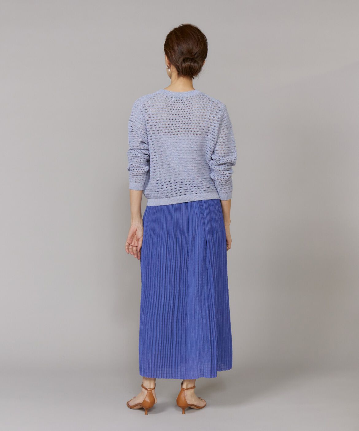 Le Souk「《大きいサイズ》透かし柄ボートネックプルオーバー」|ニット・セーター|