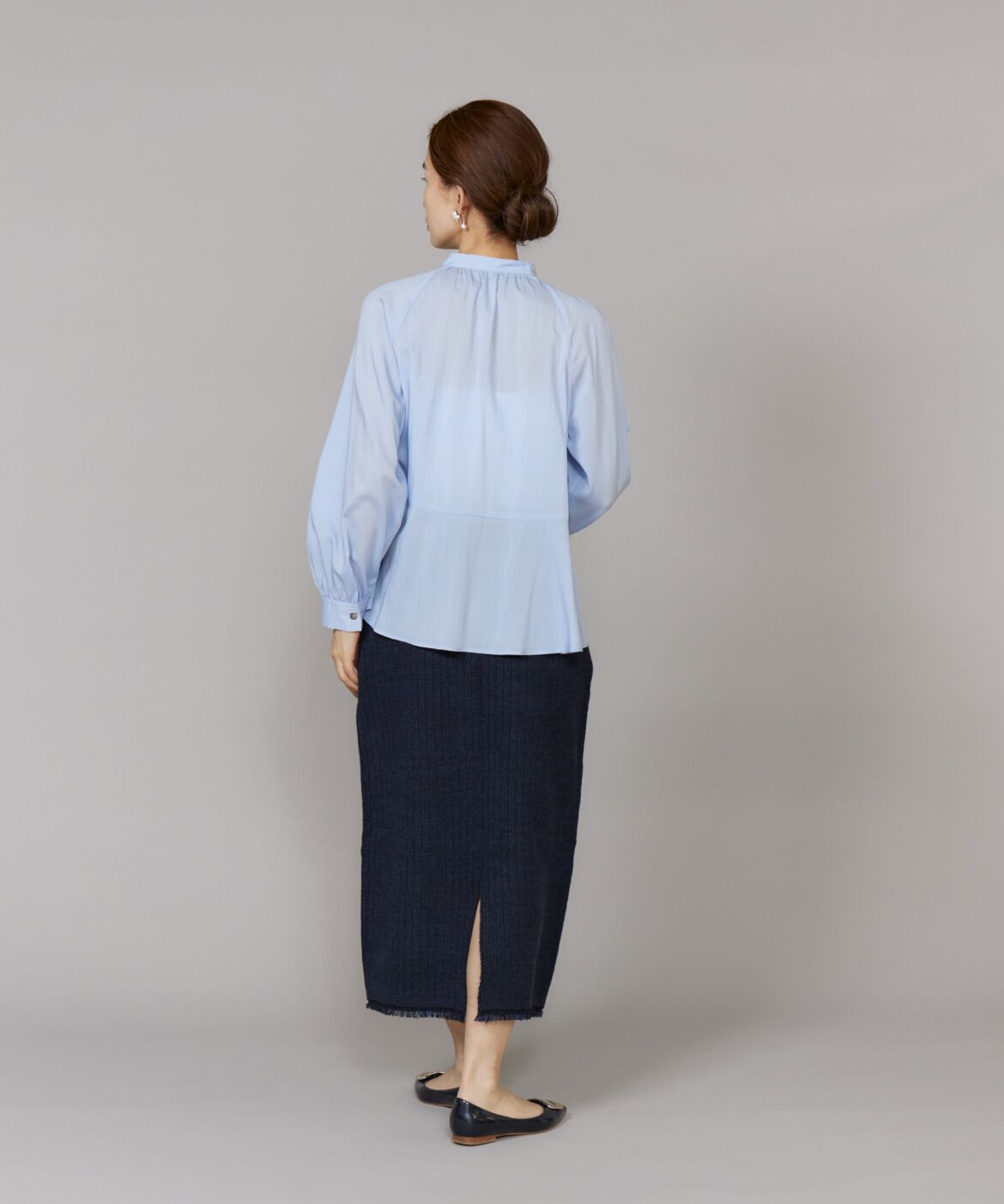 Le Souk「ニットツイードAラインスカート」|タイト|