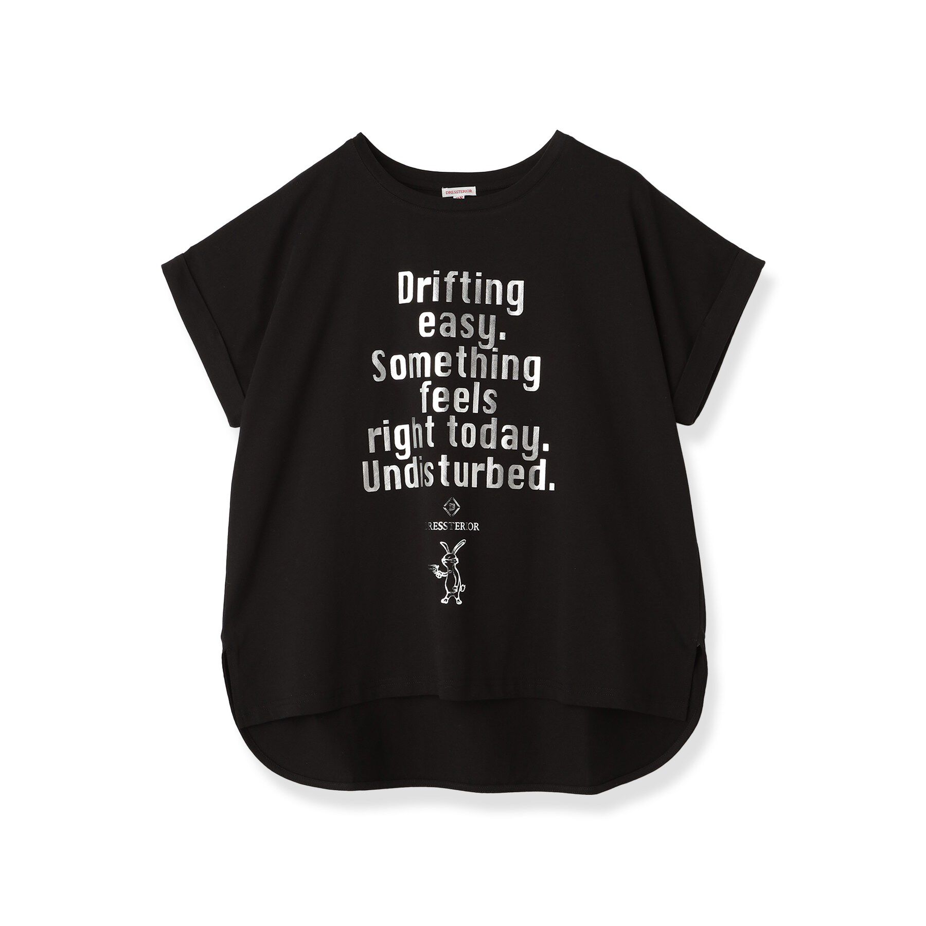 DRESSTERIOR「◆【箔ロゴ】箔プリントドルマンスリーブ Tシャツ」|Tシャツ・カットソー|