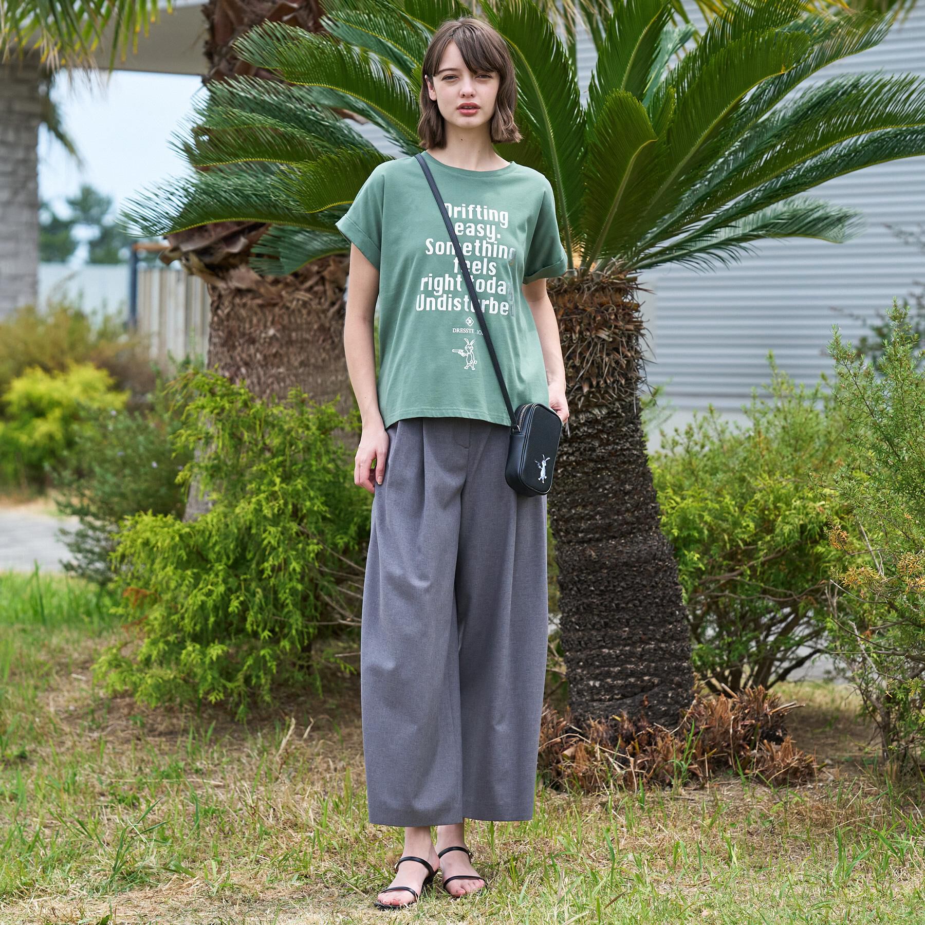 DRESSTERIOR「◆【箔ロゴ】箔プリントドルマンスリーブ Tシャツ」|Tシャツ・カットソー|