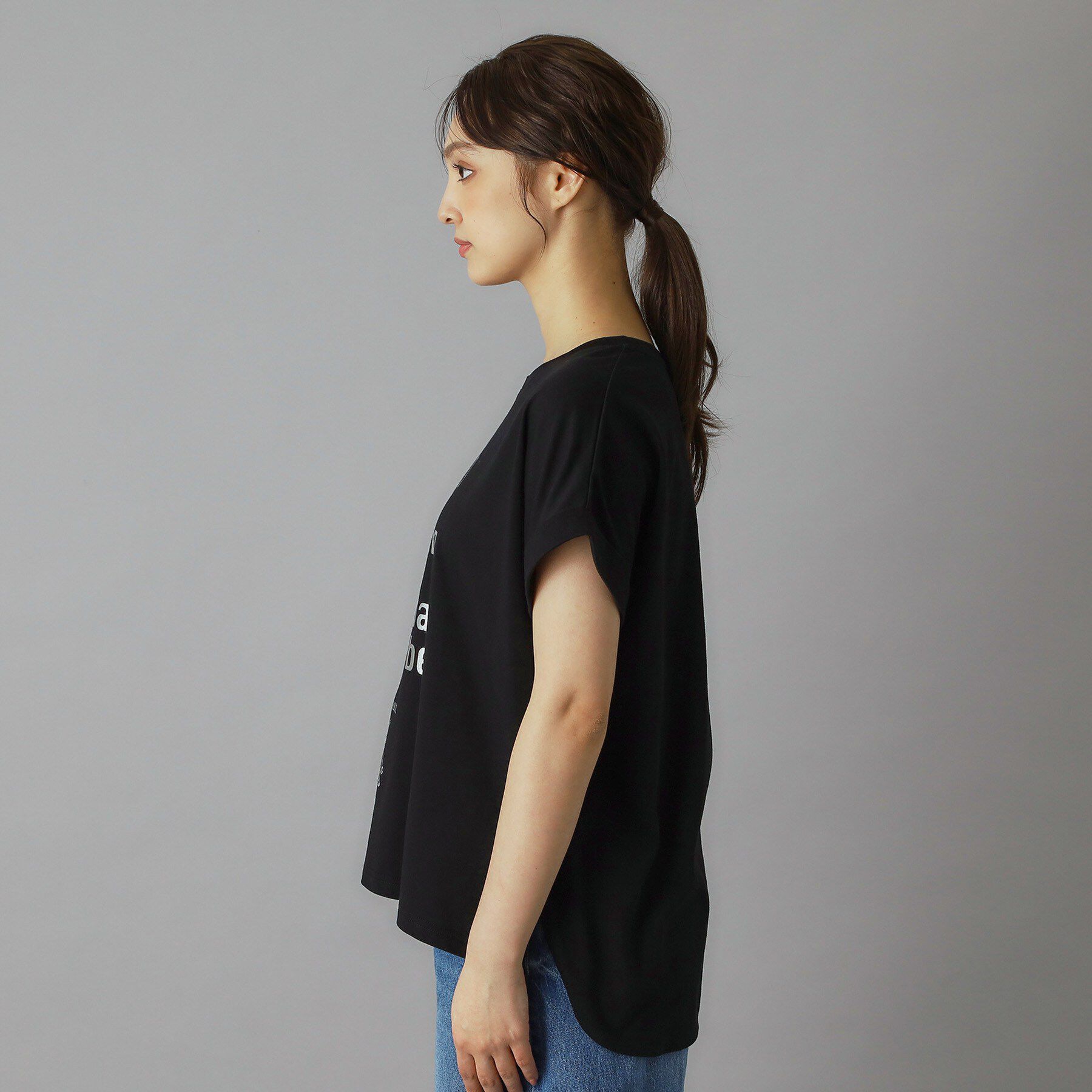 DRESSTERIOR「◆【箔ロゴ】箔プリントドルマンスリーブ Tシャツ」|Tシャツ・カットソー|