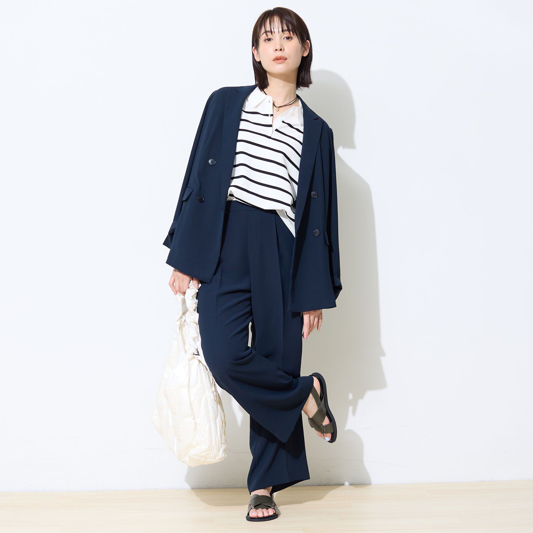 INDIVI「【洗える／UVケア／SETUP可】着る日傘ワイドパンツ」|その他|