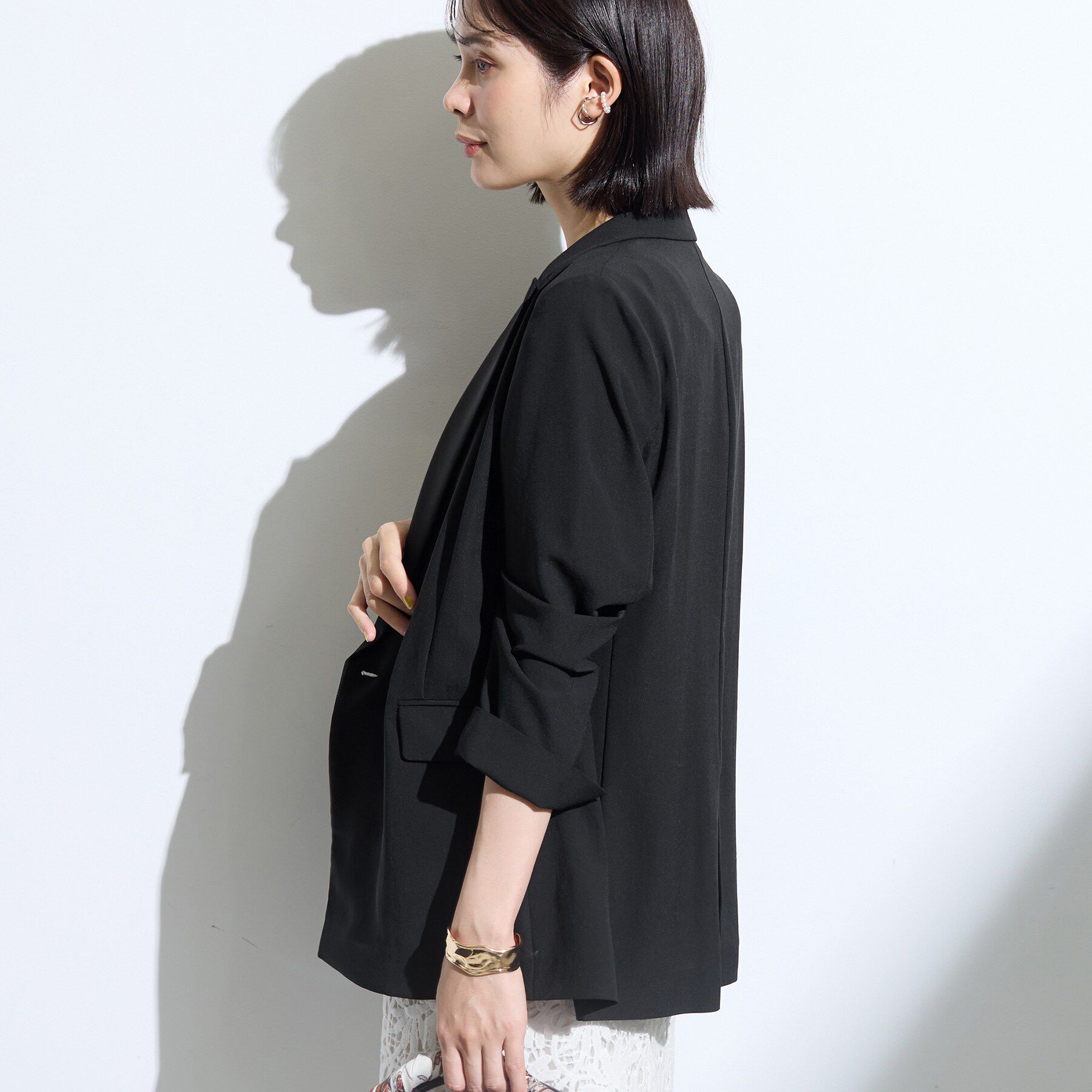 INDIVI「【新作登場！着る日傘】 ダブルジャケット」|テーラードジャケット|