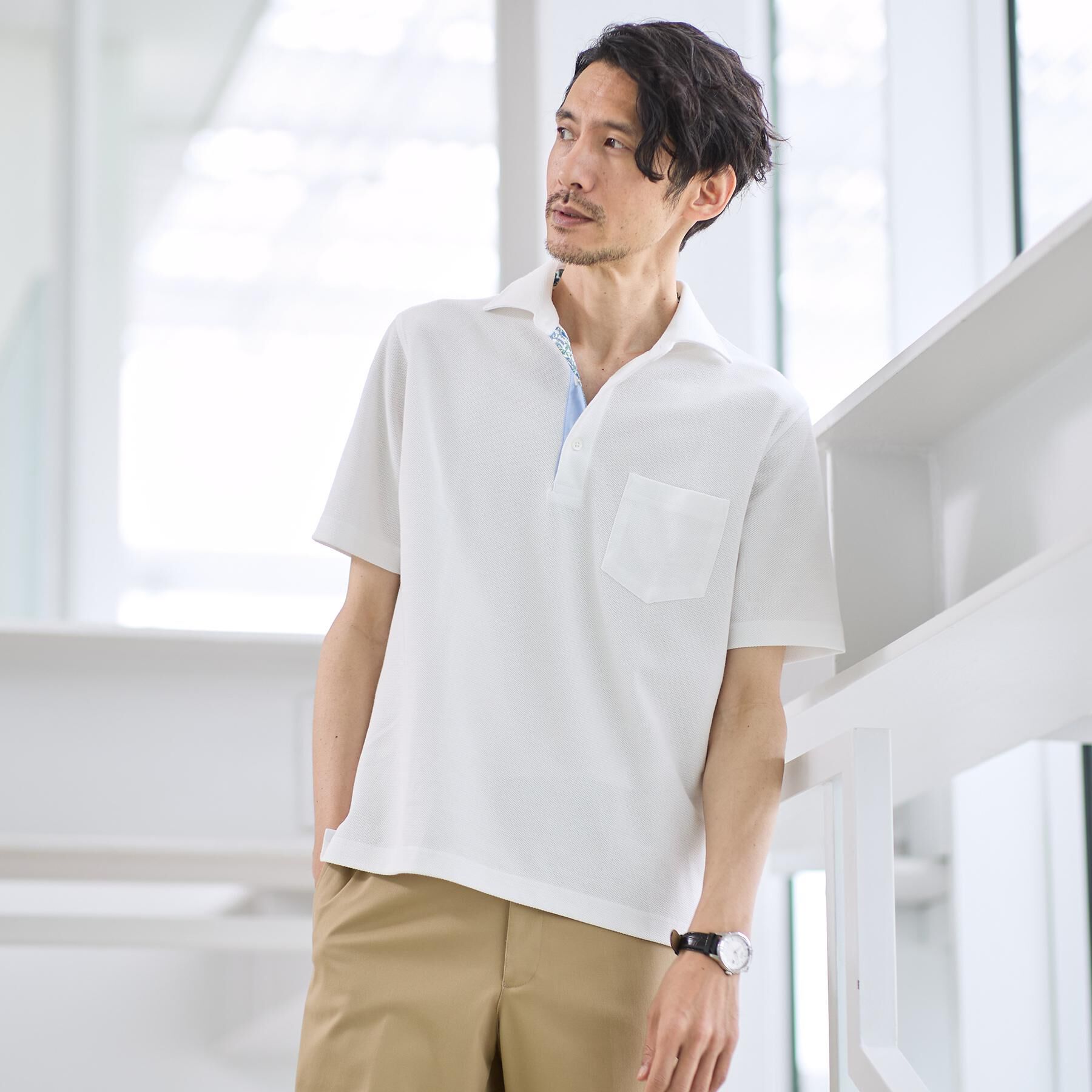 TAKEO KIKUCHI「【抗菌防臭】ステイフレッシュ ポロシャツ」|ポロシャツ|