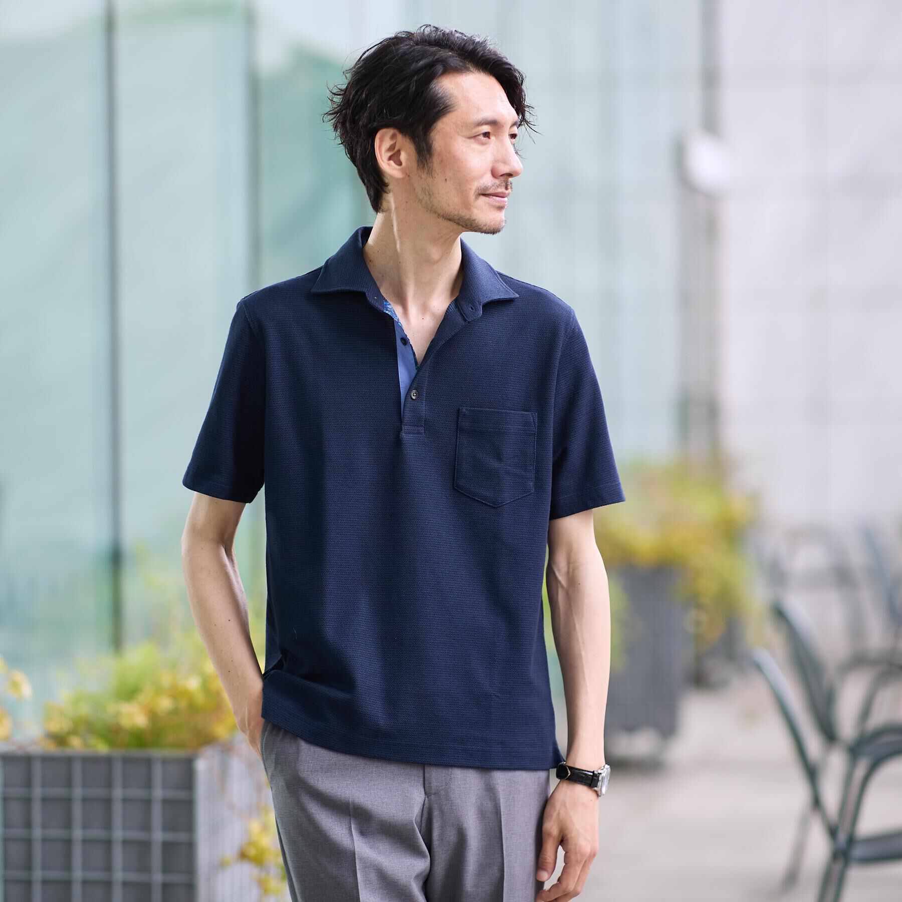 TAKEO KIKUCHI「【抗菌防臭】ステイフレッシュ ポロシャツ」|ポロシャツ|