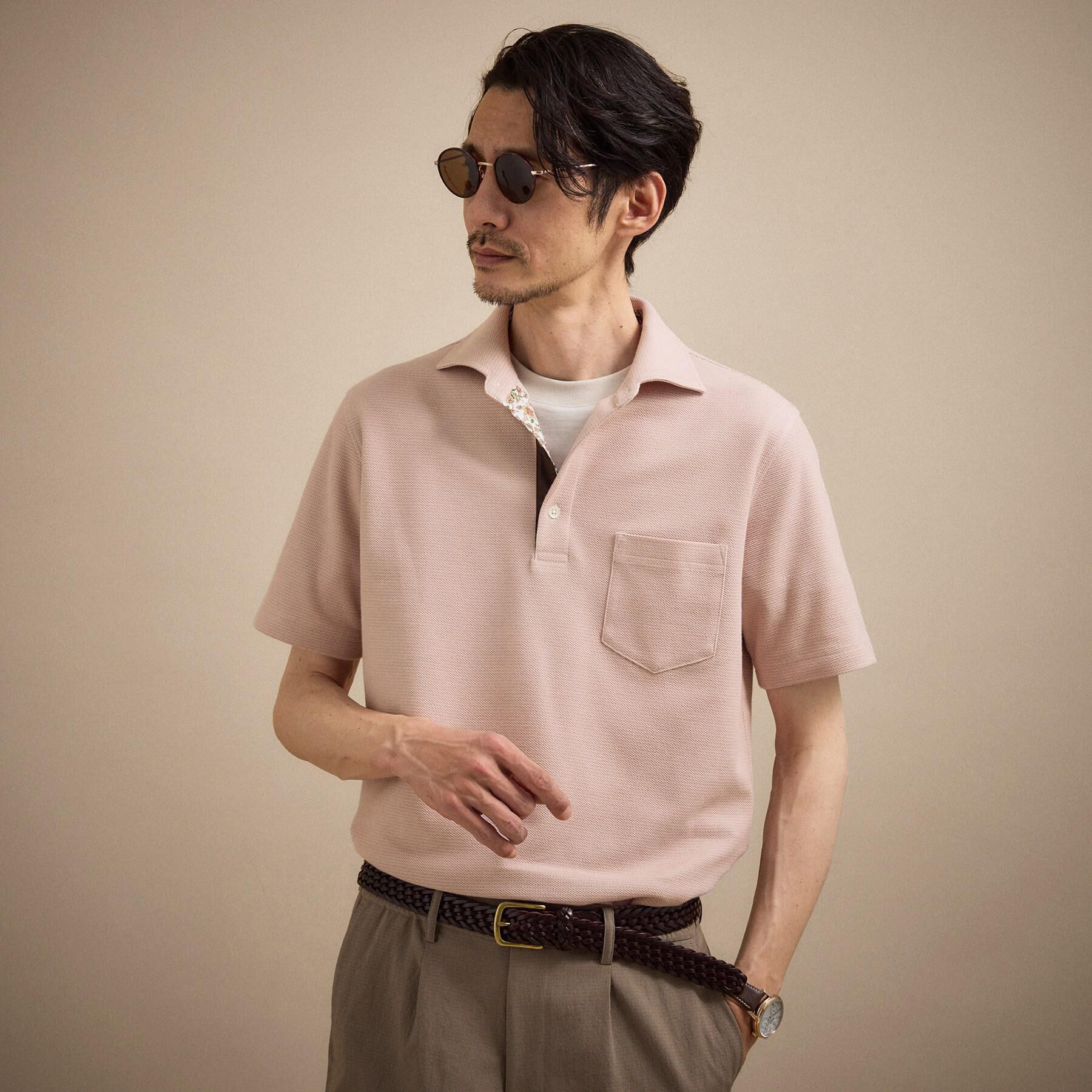 TAKEO KIKUCHI「【抗菌防臭】ステイフレッシュ ポロシャツ」|ポロシャツ|ピンク(071)