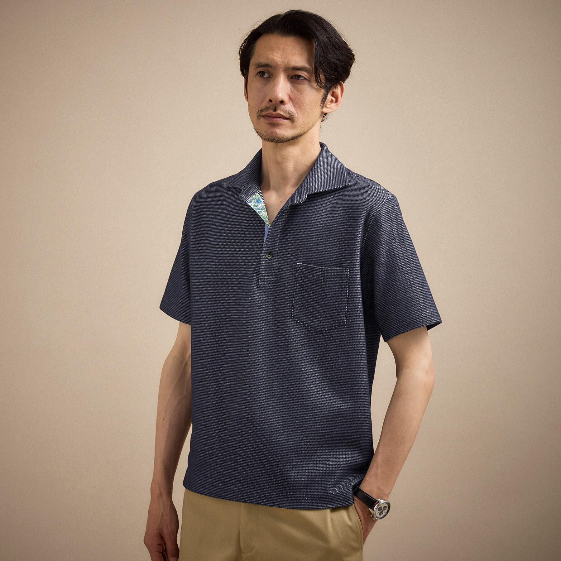 TAKEO KIKUCHI「【抗菌防臭】ステイフレッシュ ポロシャツ」|ポロシャツ|ブルー(093)