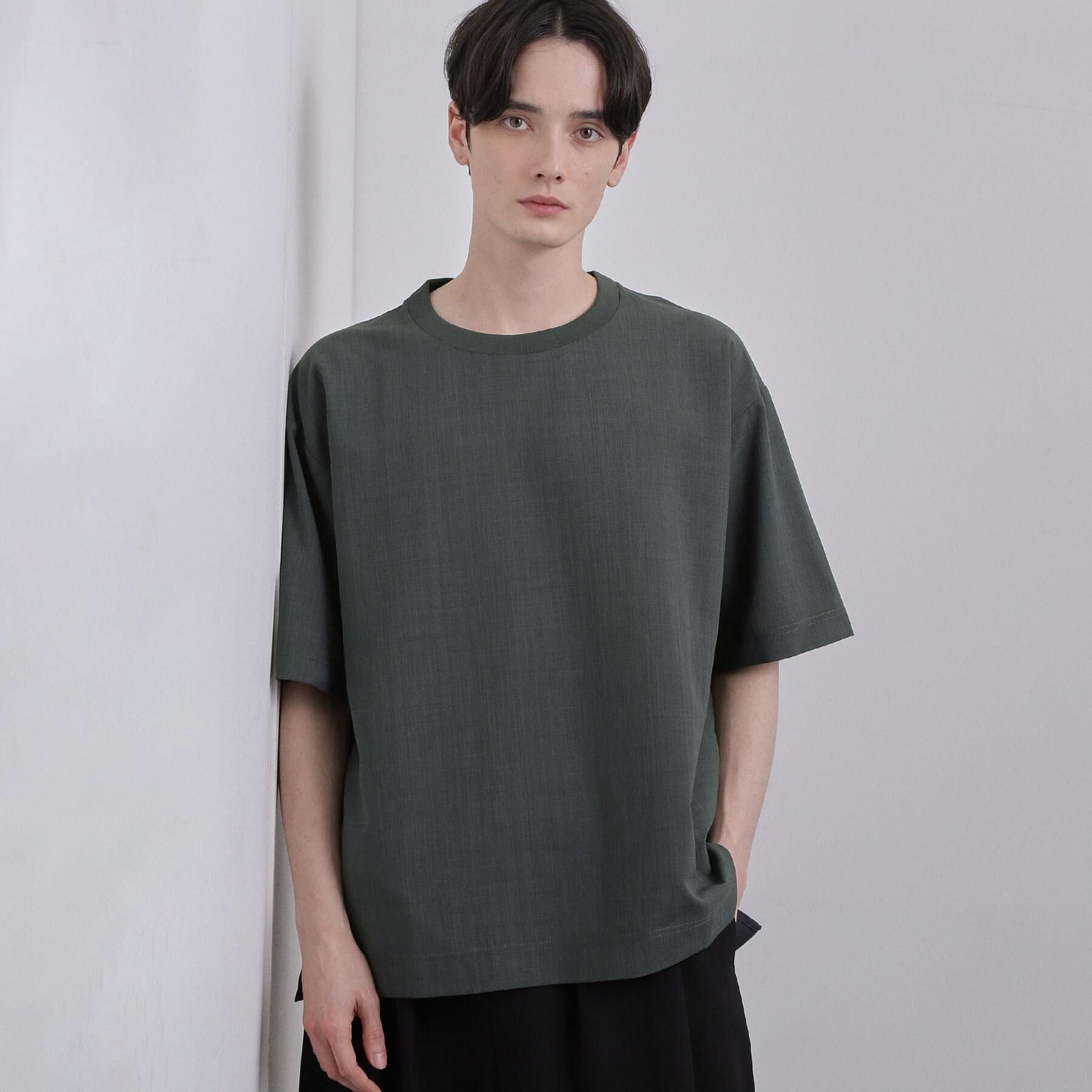 tk.TAKEO KIKUCHI「AIRY DRYクルーネックTシャツ/吸水速乾/UVカット/マシーンウォッシャブル/洗濯可/イージー」|シャツ・ブラウス|