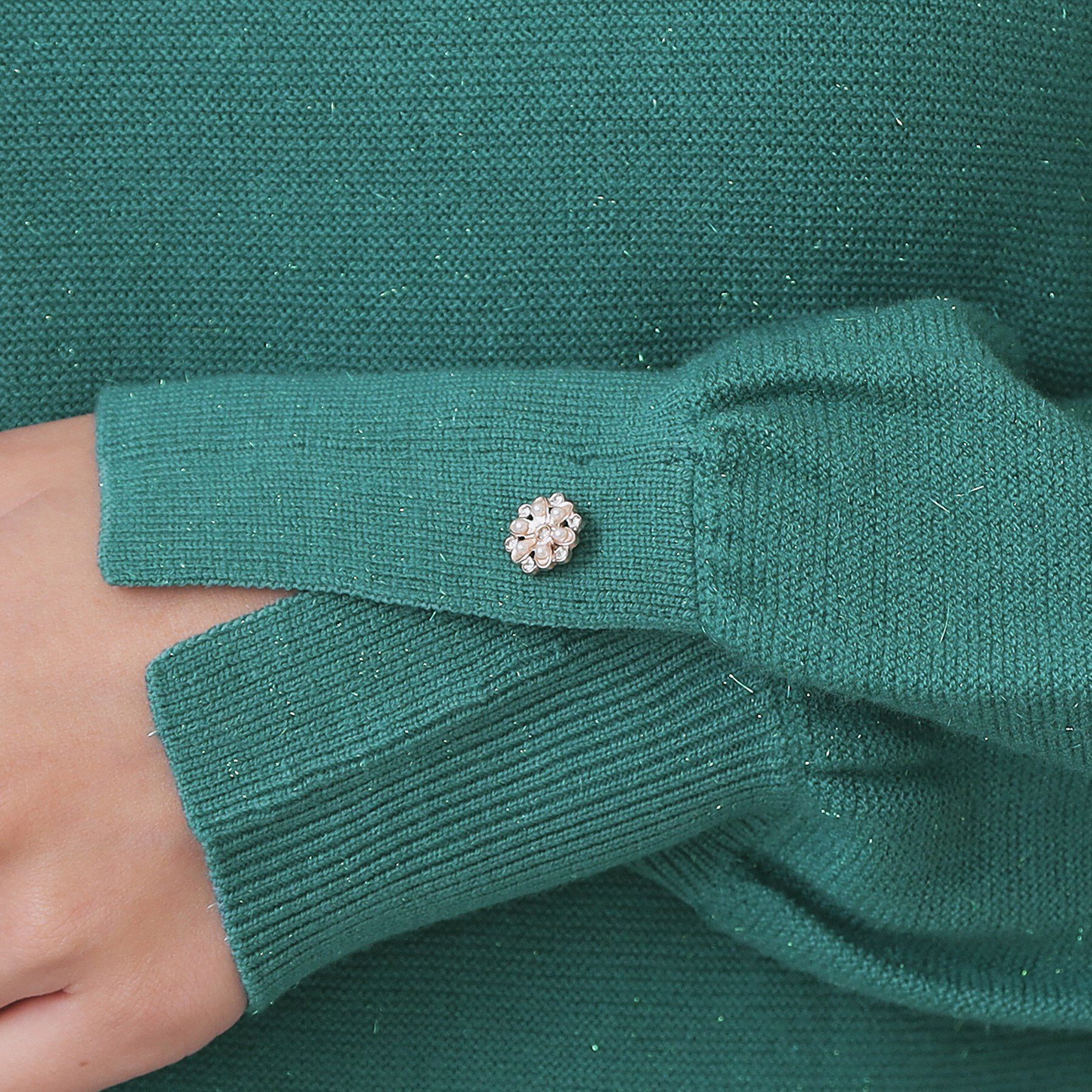 index「ラメガーター編みボートネックニット【洗濯機OK】《8col／XS～LL》」|ニット・セーター|