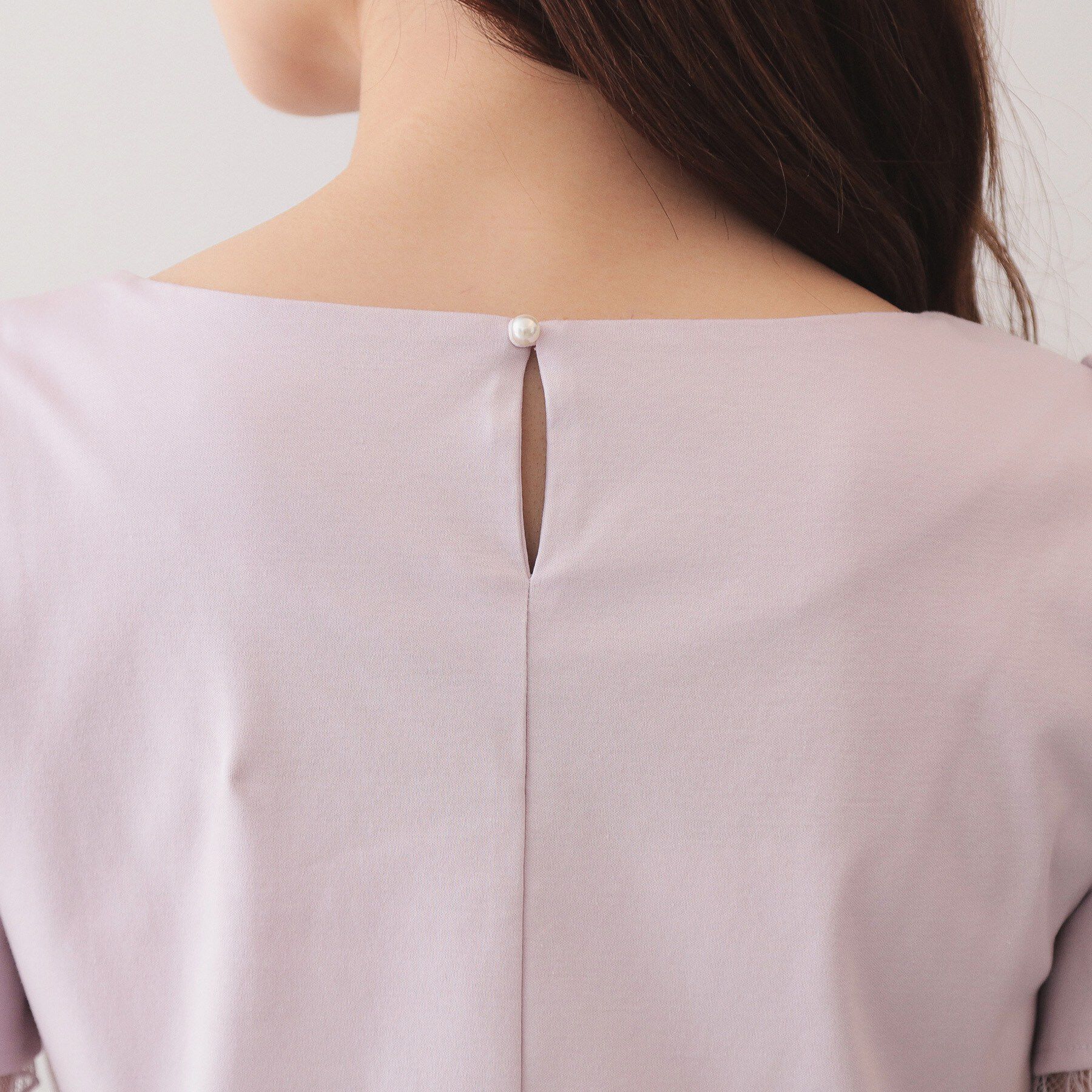index「【接触冷感／UVケア】ハートネックレースレイヤードトップス《洗濯機OK／6col》」|Tシャツ・カットソー|