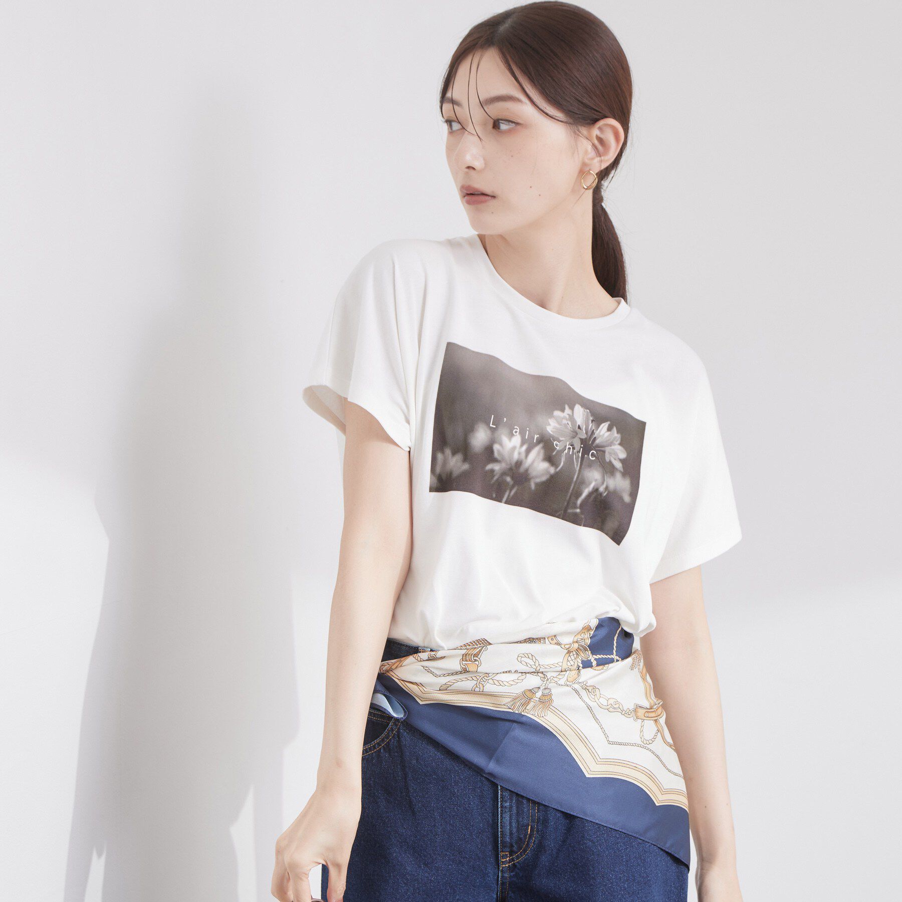 OPAQUE.CLIP「フォトプリントTシャツ【洗濯機OK】」|Tシャツ・カットソー|