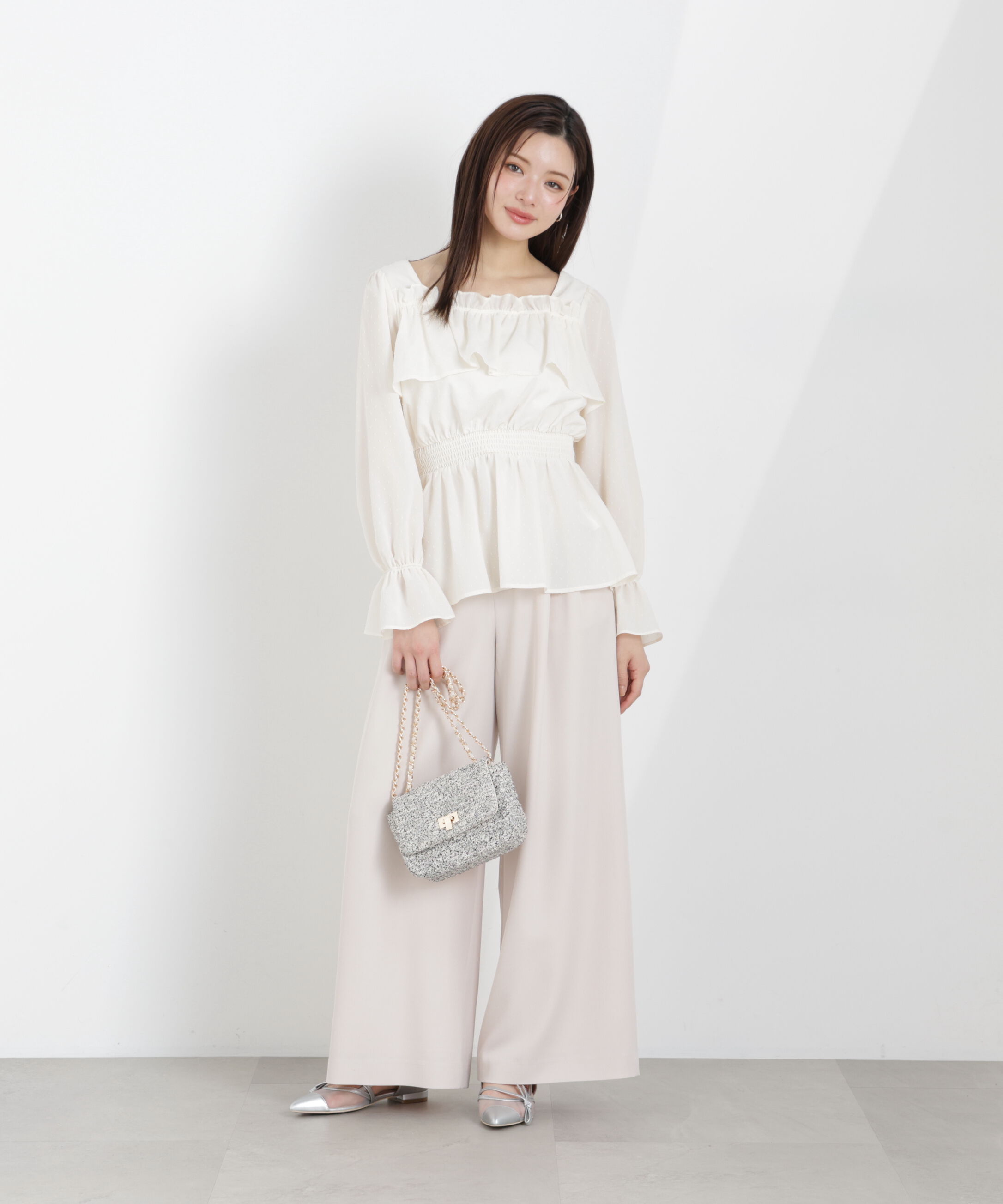 PROPORTION BODY DRESSING「ウエストリブワイドパンツ　26SS」|その他|