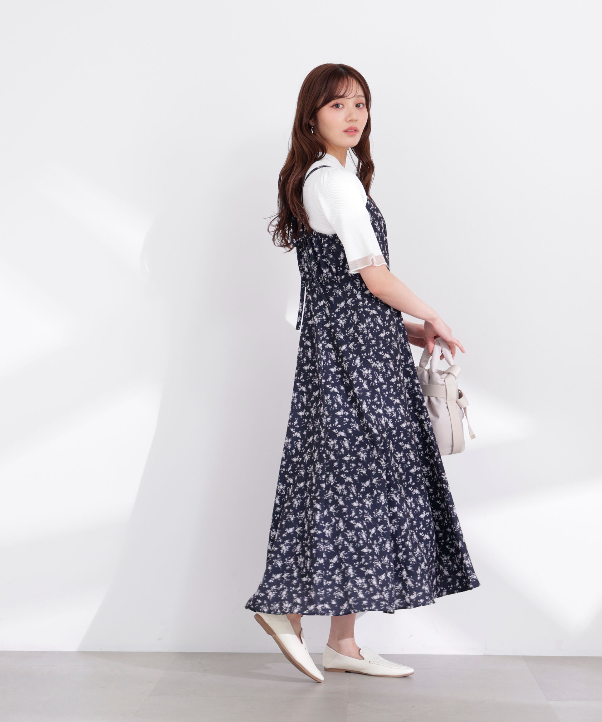 PROPORTION BODY DRESSING「部分シアー半袖ニット 26SS」|ニット・セーター|