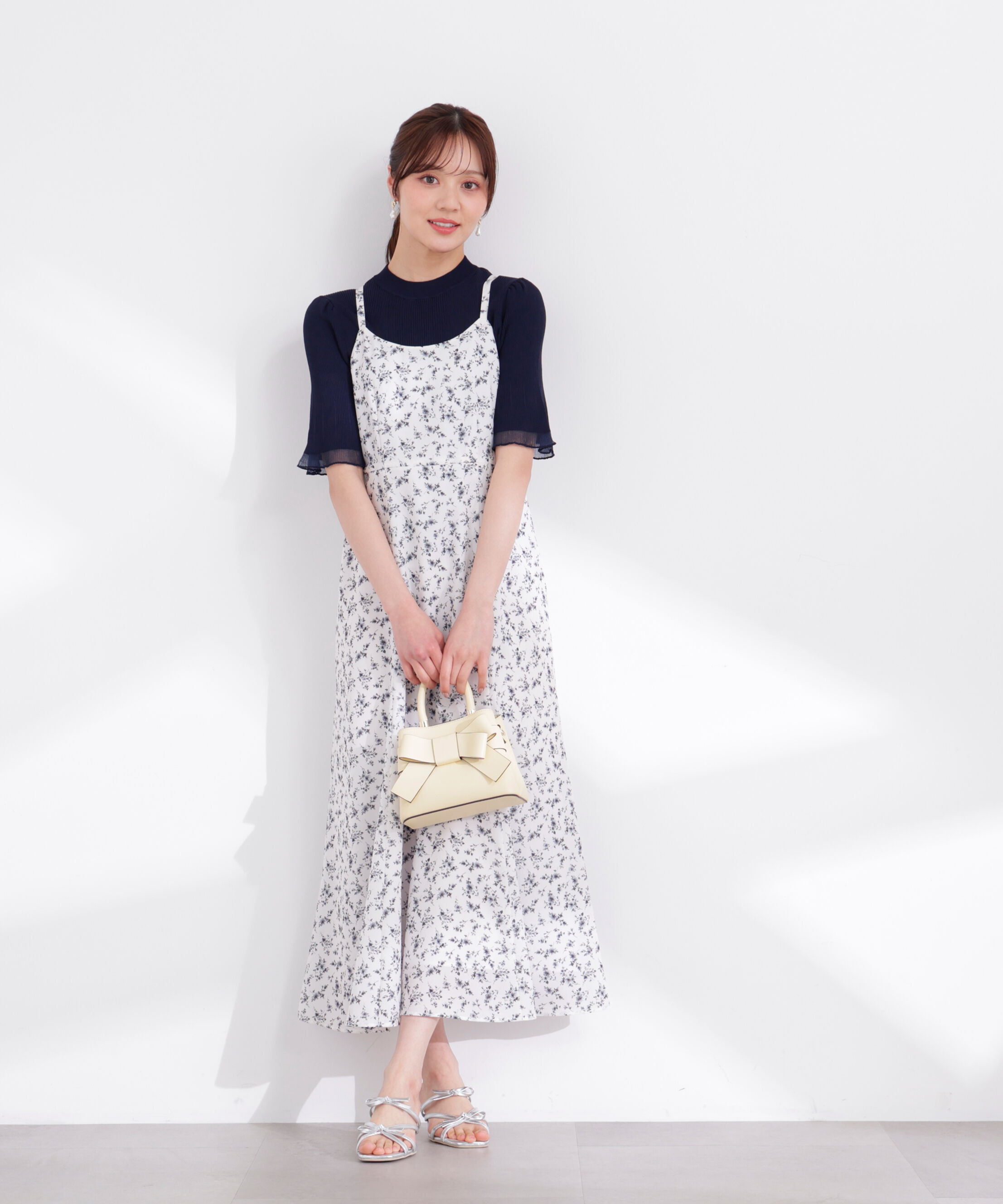 PROPORTION BODY DRESSING「部分シアー半袖ニット 26SS」|ニット・セーター|
