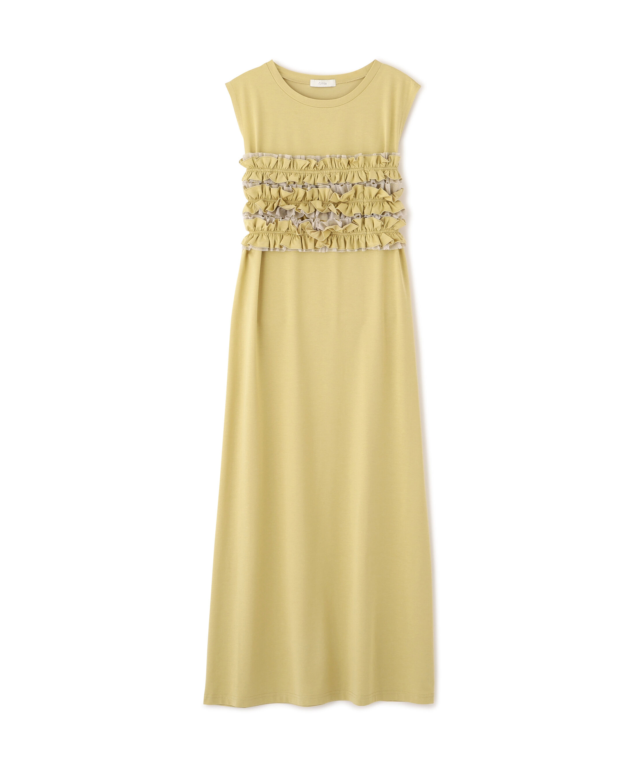 PROPORTION BODY DRESSING「〈a/mie〉フリルベア付きカットワンピース」|ワンピース|