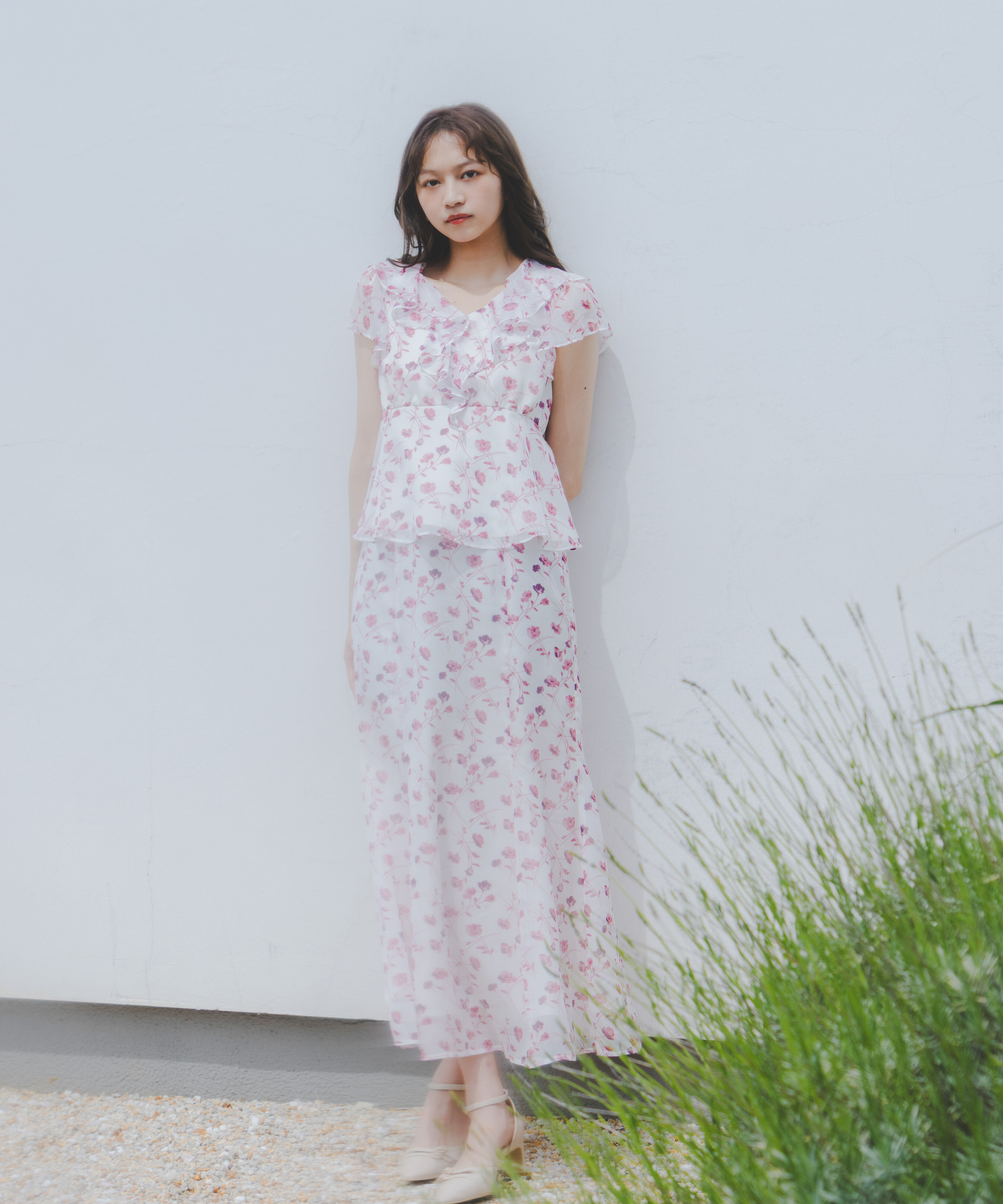 PROPORTION BODY DRESSING「フラワープリントペプラムブラウス」|シャツ・ブラウス|
