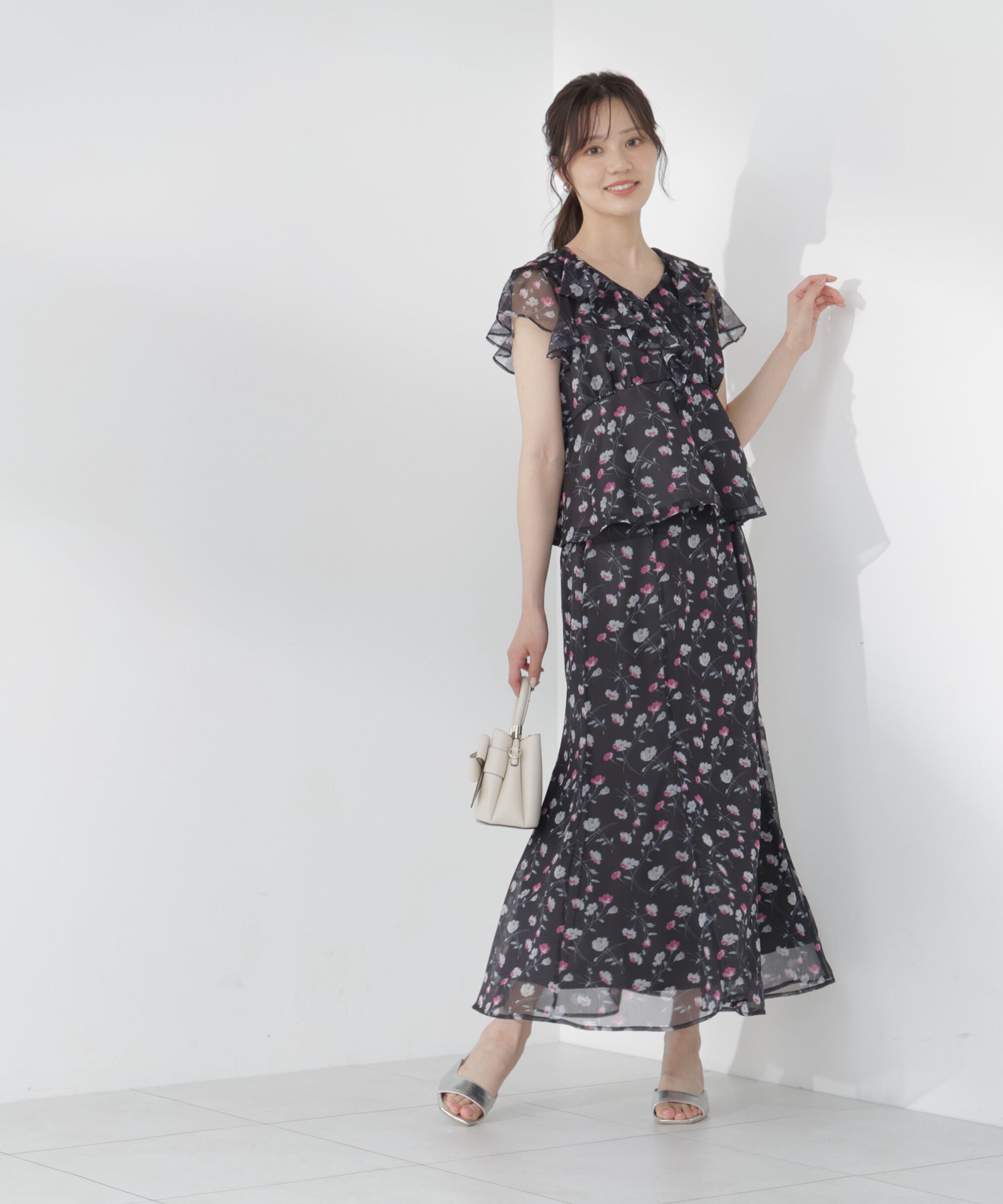 PROPORTION BODY DRESSING「フラワープリントマーメイドスカート」|スカート|
