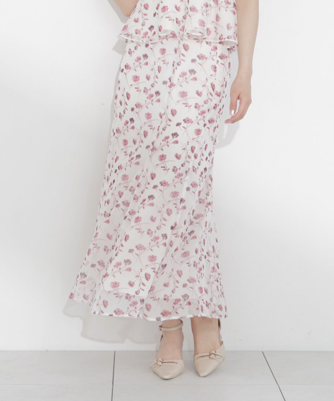 PROPORTION BODY DRESSING「フラワープリントマーメイドスカート」|スカート|