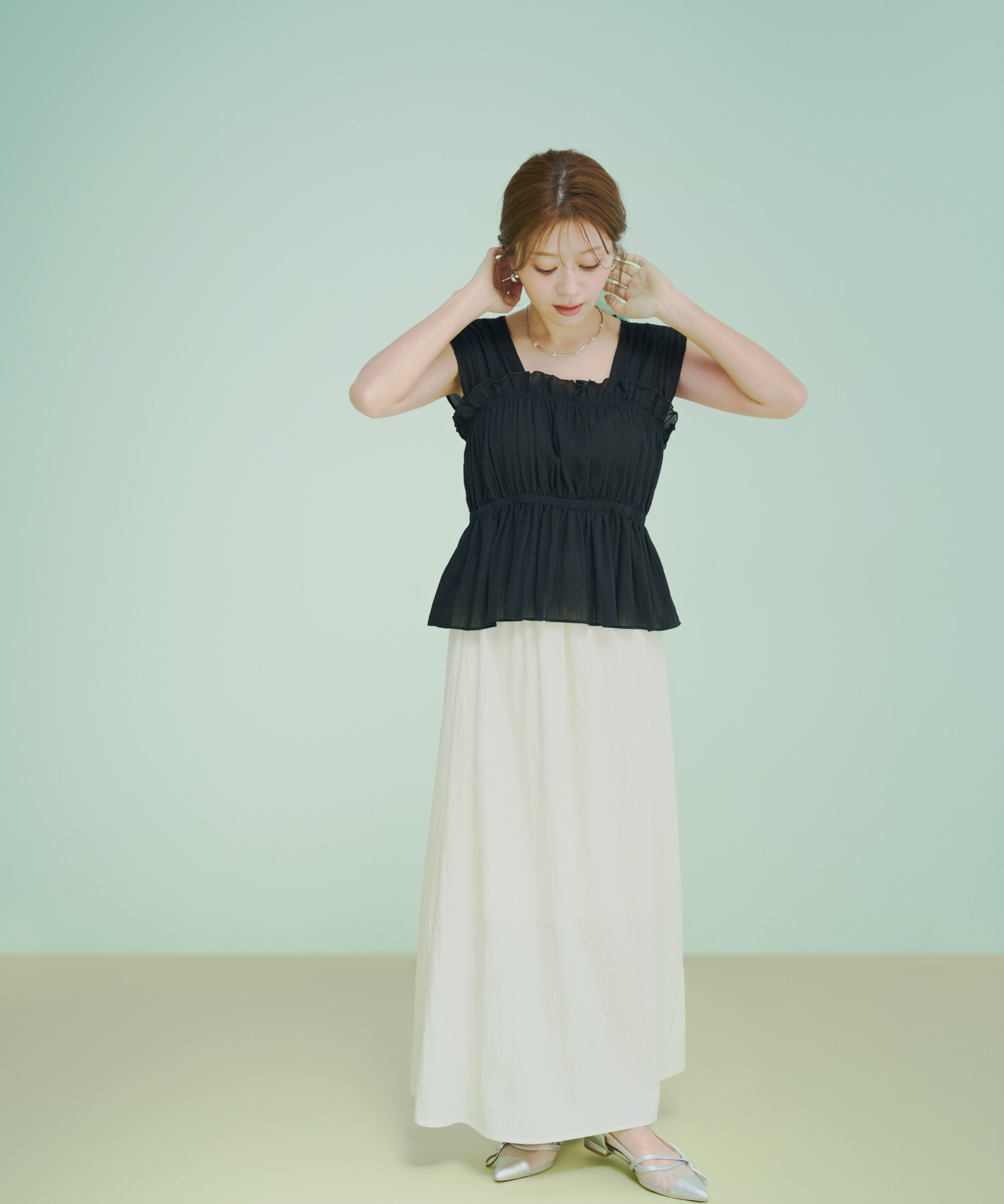 PROPORTION BODY DRESSING「＜a/mie＞ドライワッシャースカート」|スカート|