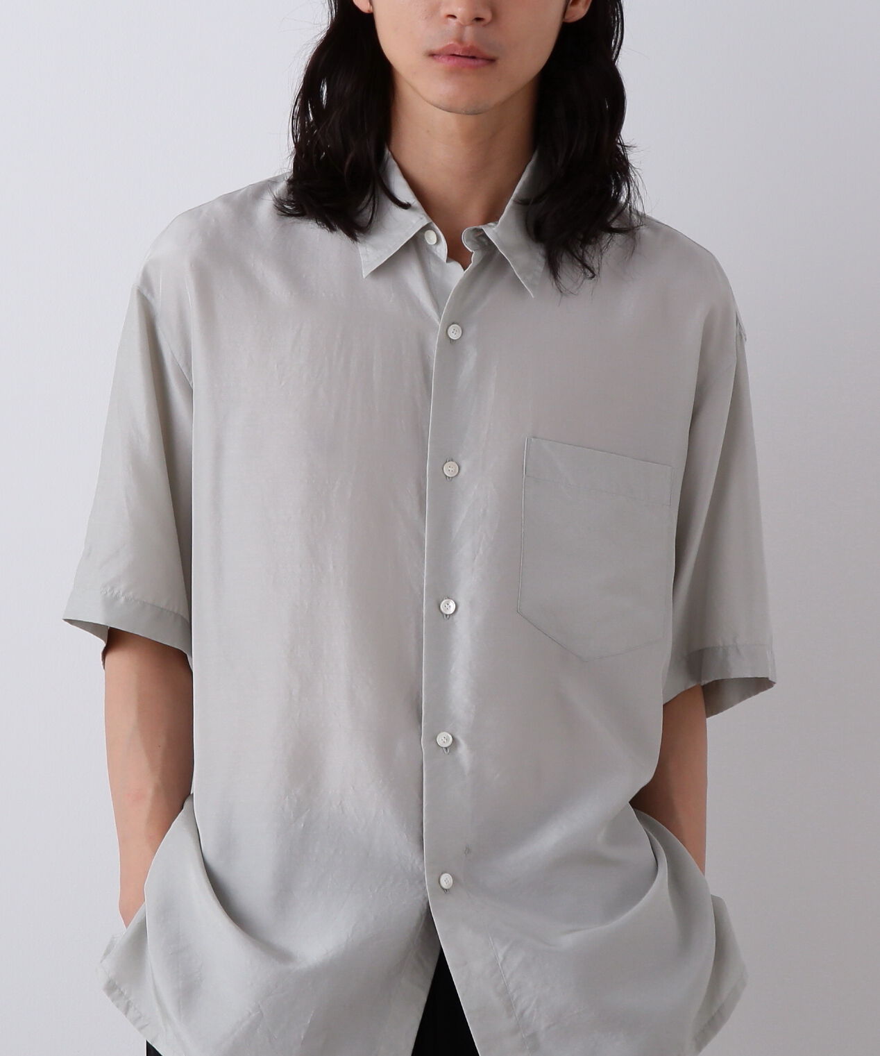 YLEVE 「YLEVE / SILK HABUTAE SHIRT」|シャツ・ブラウス|