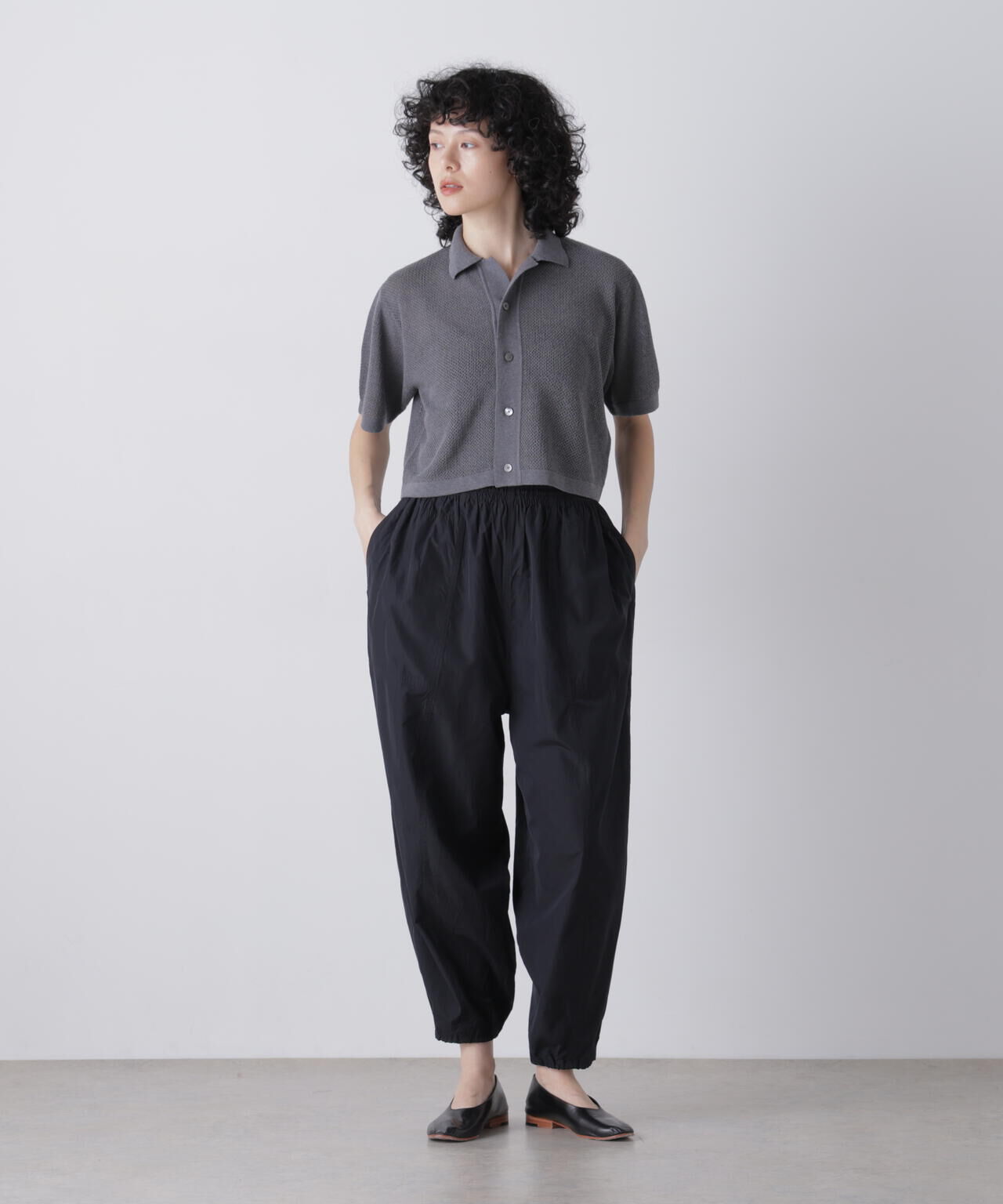 YLEVE 「YLEVE / ICE COTTON OPEN COLLAR KNIT」|ニット・セーター|
