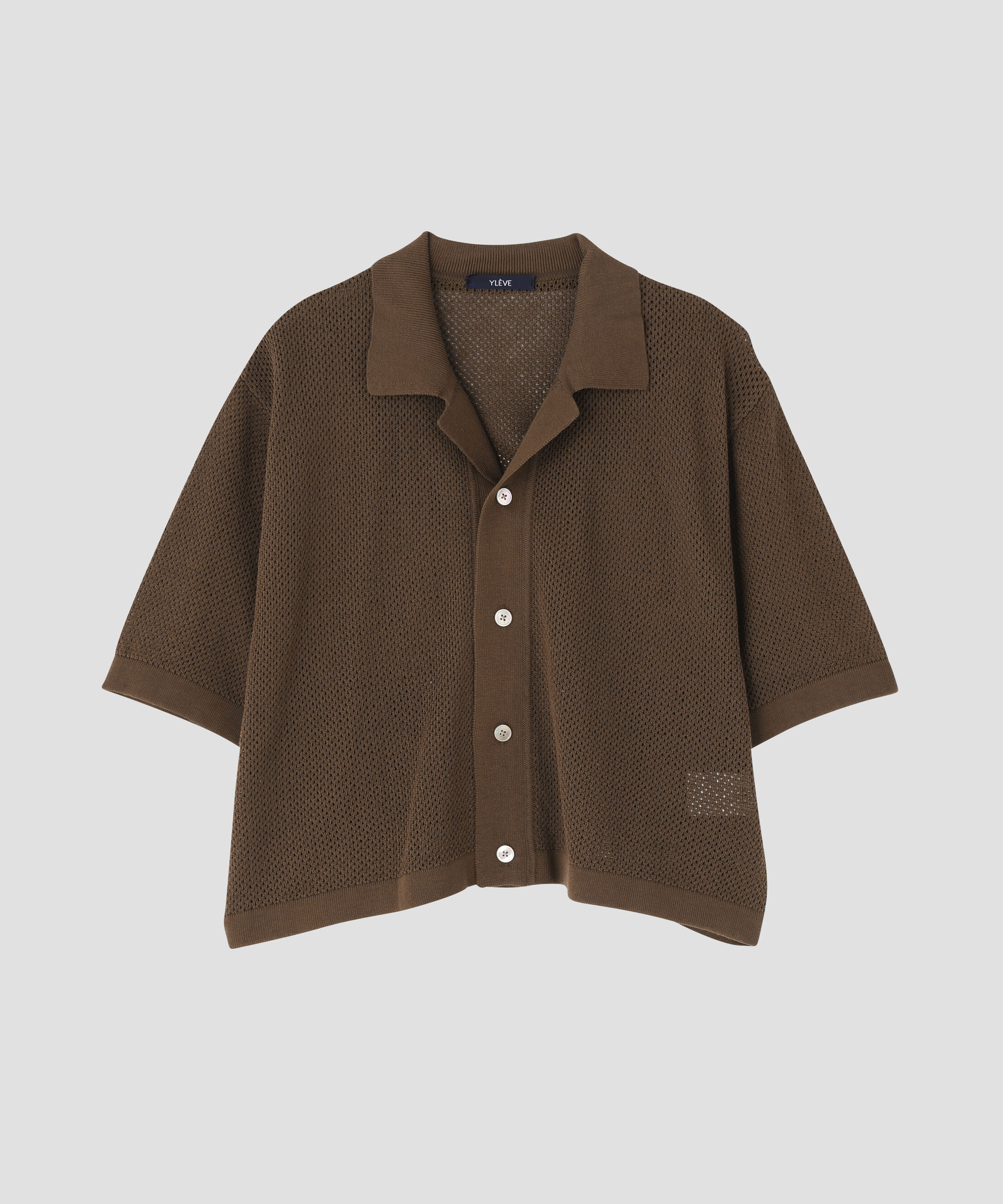 YLEVE 「YLEVE / ICE COTTON OPEN COLLAR KNIT」|ニット・セーター|