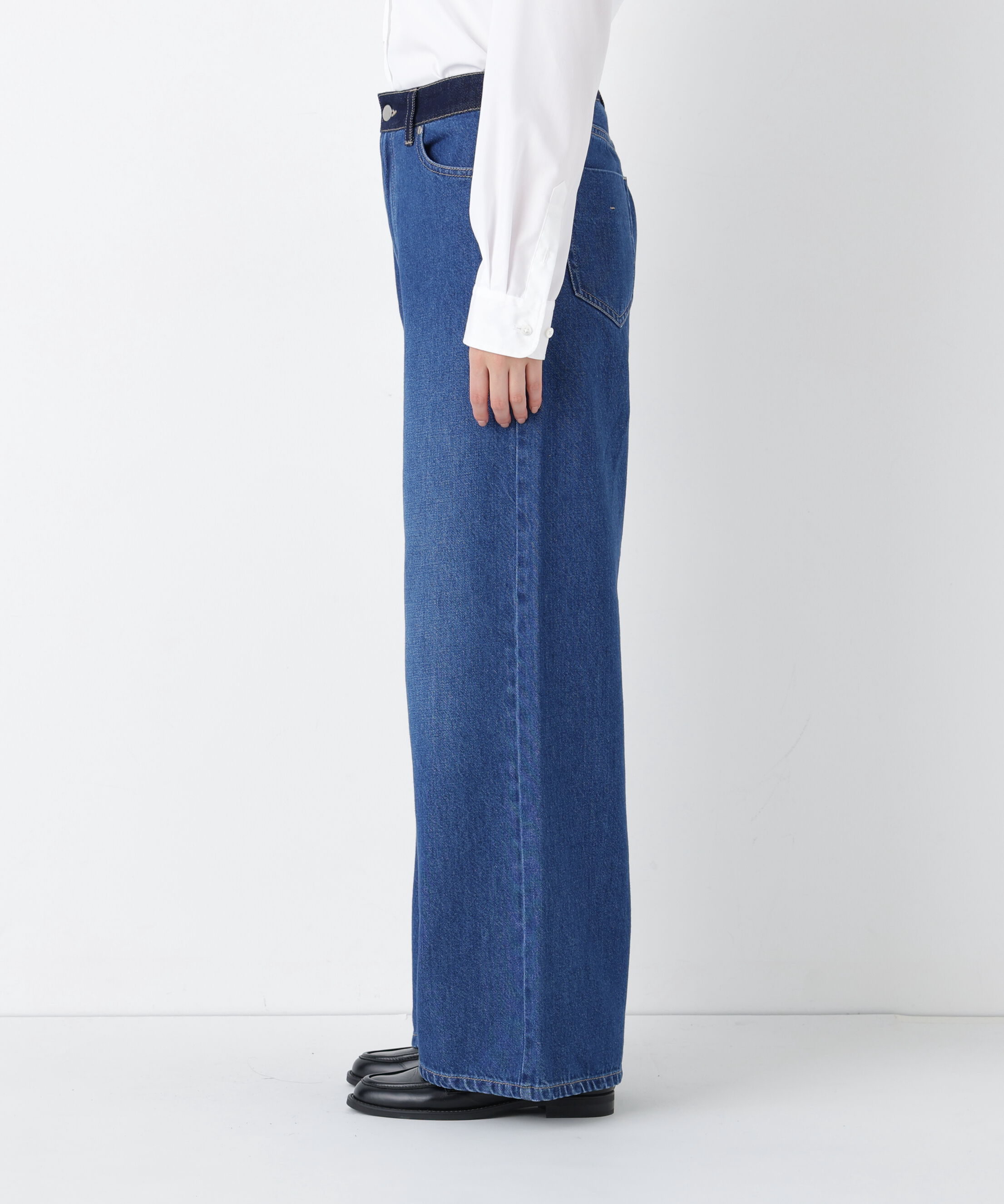  「◆ソフトデニムセミワイドパンツ」|その他|