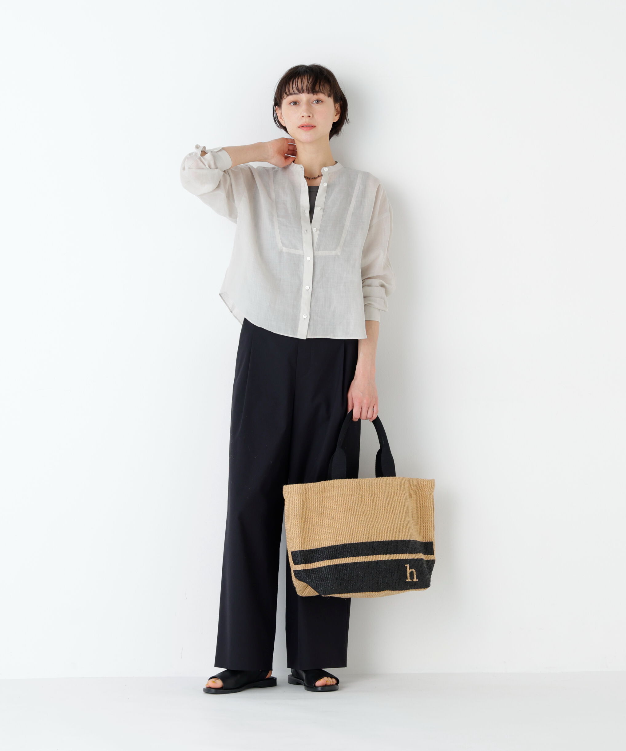  「《名品 / 洗える / 4カラー展開》ラミーボザムシャツブラウス」|シャツ・ブラウス|
