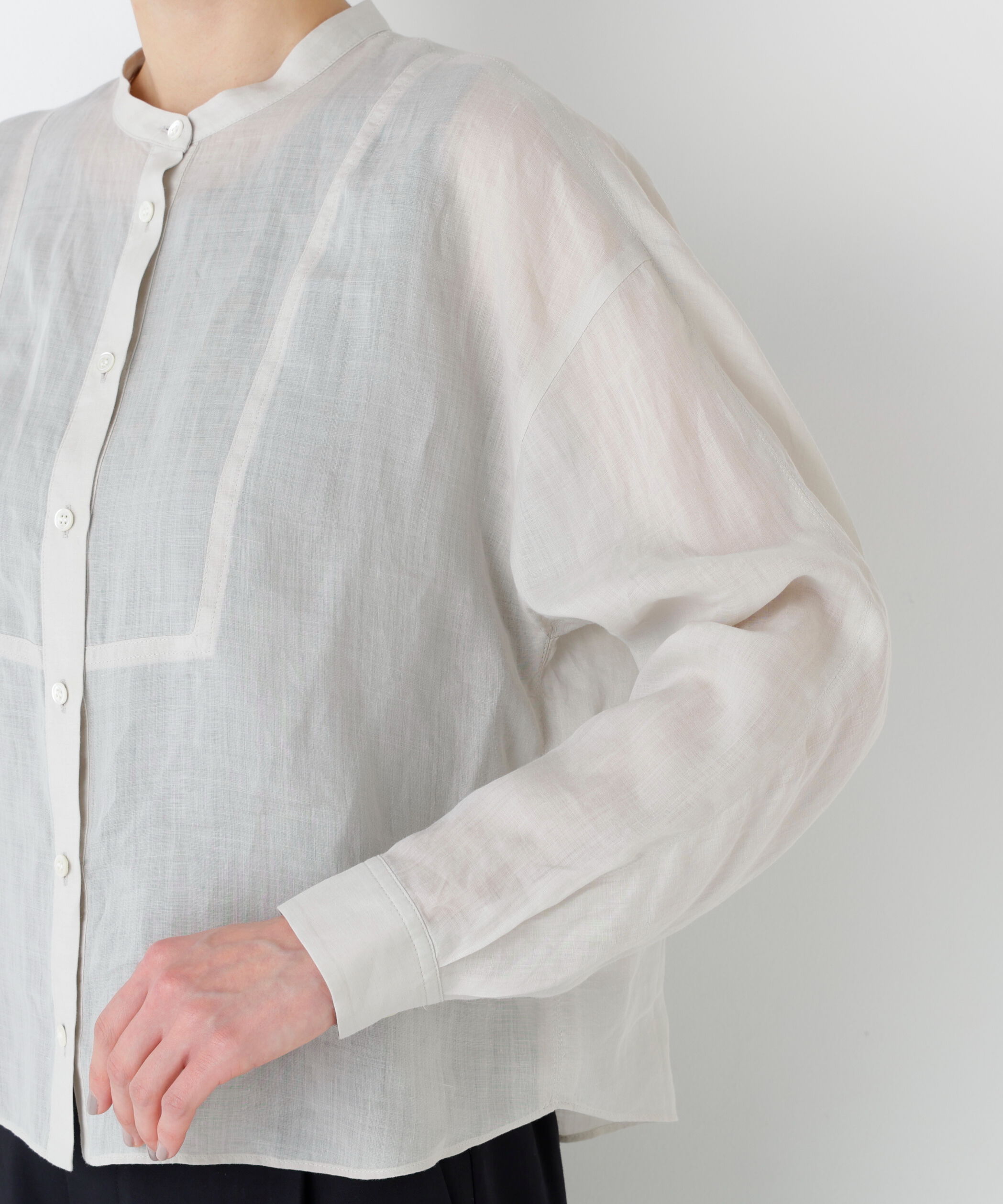  「《名品 / 洗える / 4カラー展開》ラミーボザムシャツブラウス」|シャツ・ブラウス|
