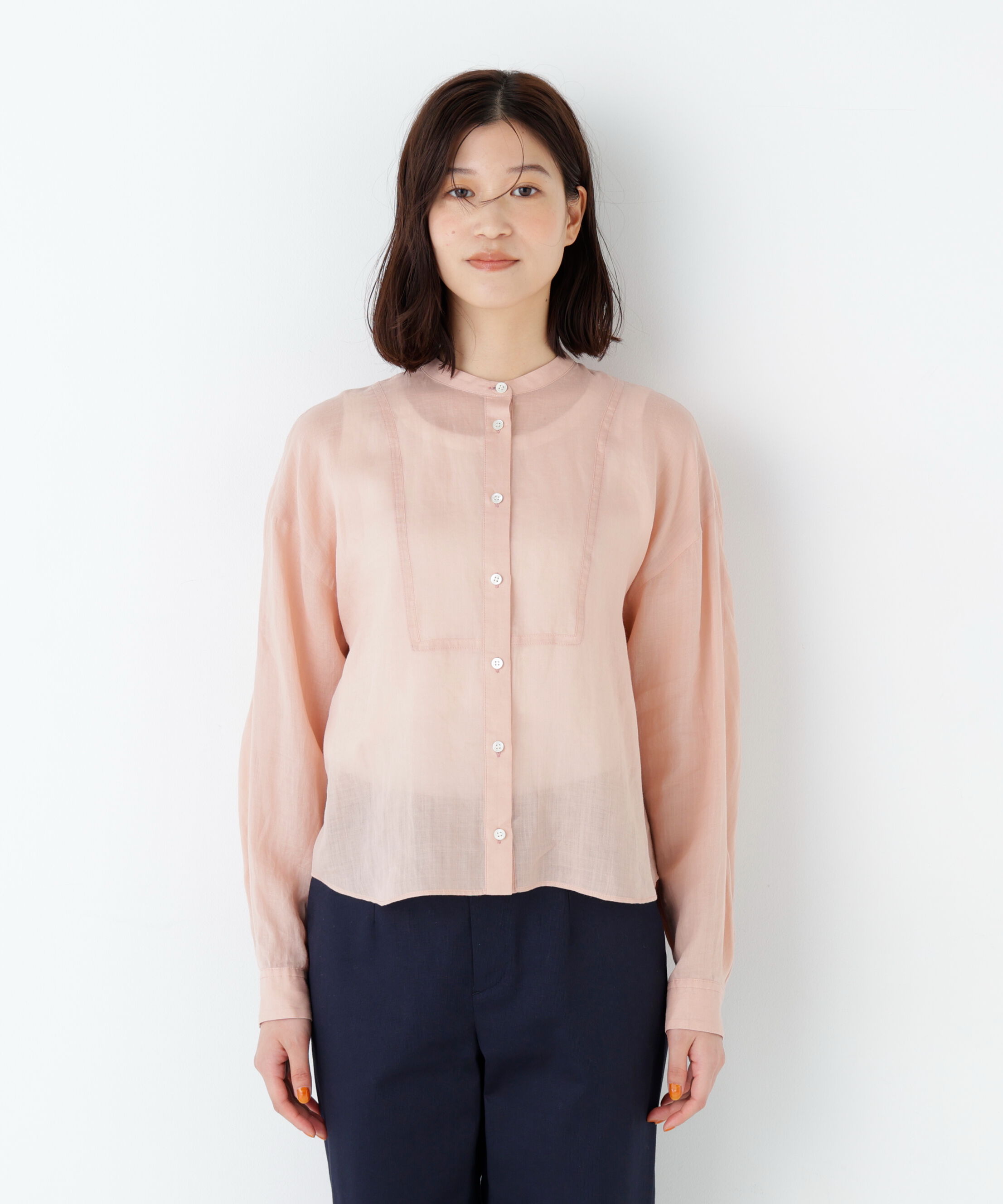  「《名品 / 洗える / 4カラー展開》ラミーボザムシャツブラウス」|シャツ・ブラウス|