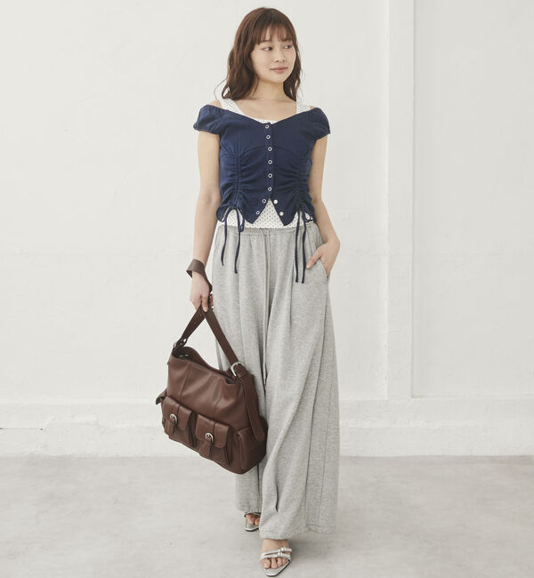 archives「ハリヌキ２ｗａｙドロストカットＴＯＰＳ&times;ドットタンクＳＥＴ」|カーディガン|
