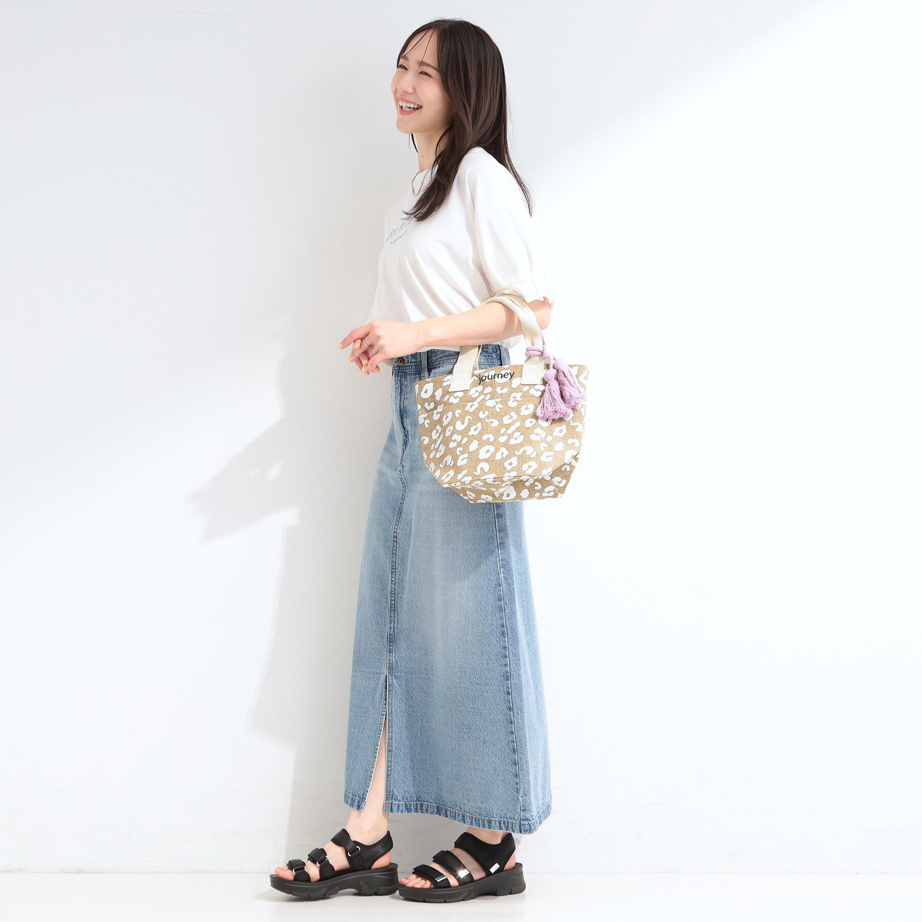 SHOO･LA･RUE「タッセル使いがアクセント ジュートランチトートバッグ」|トートバッグ|